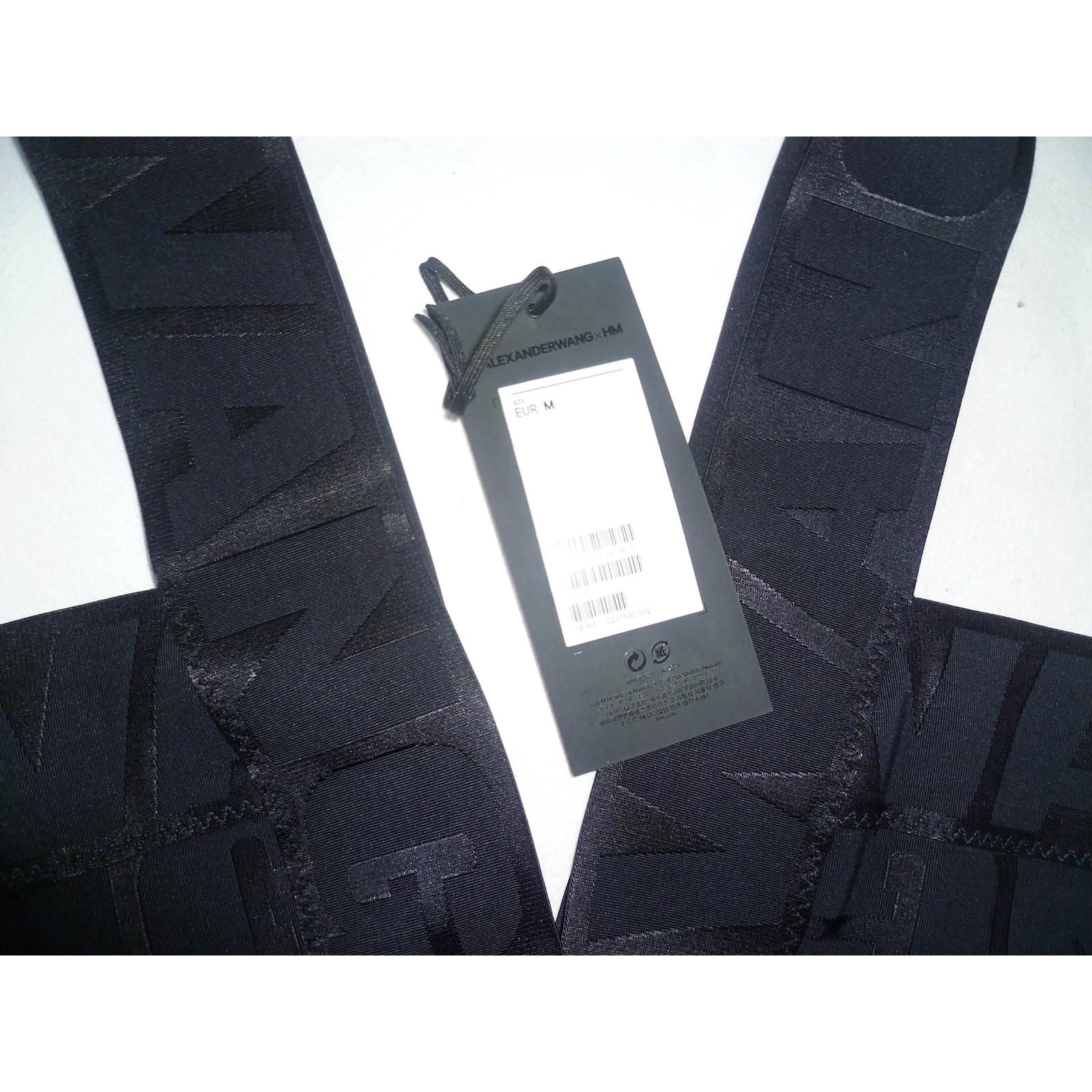 Soutien-gorge De Sport Alexander Wang X H&M édition Limitée - Taille 8 - Noir - Neuf Avec étiquettes