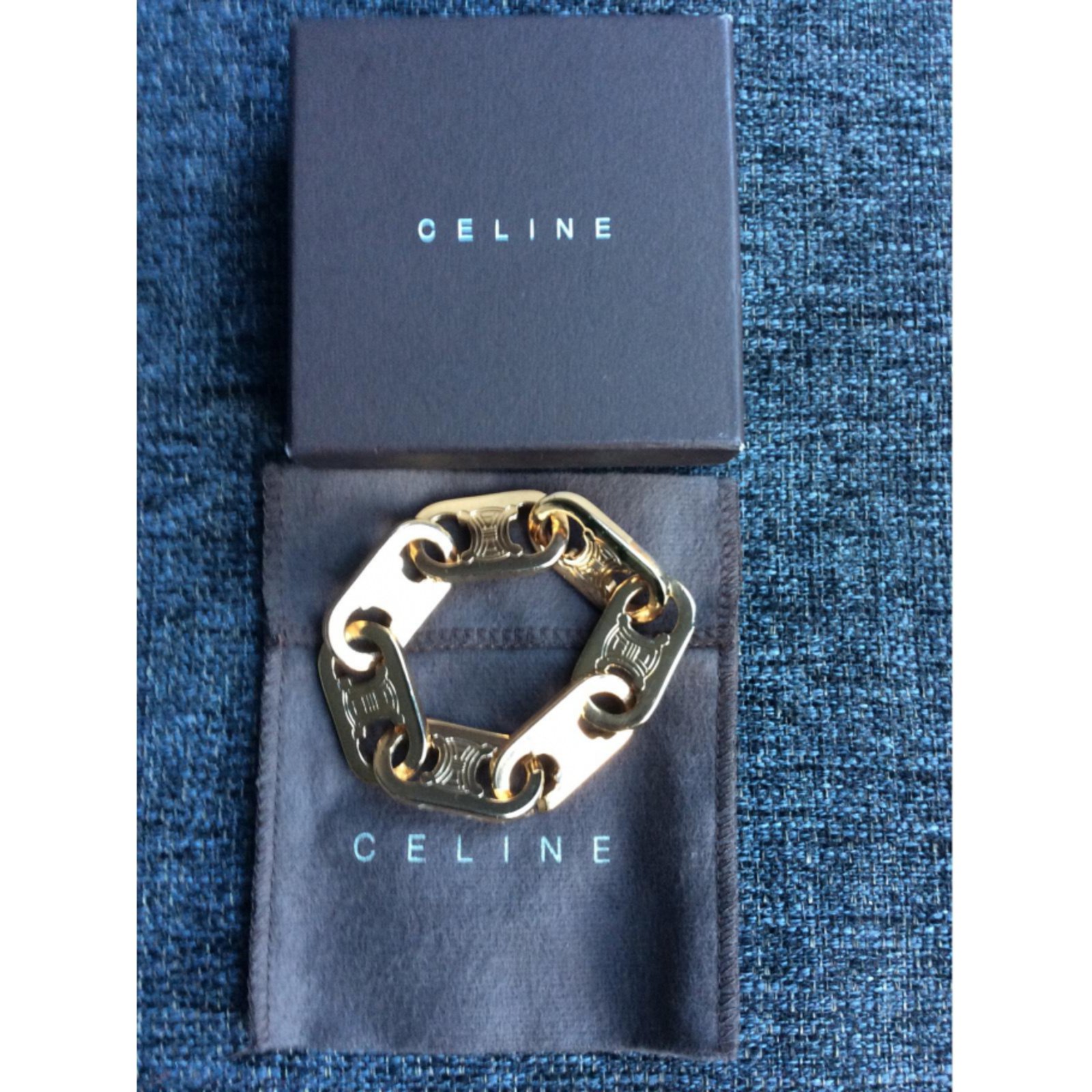 Céline Bracelets Golden Metal ref.12457 - Joli Closet