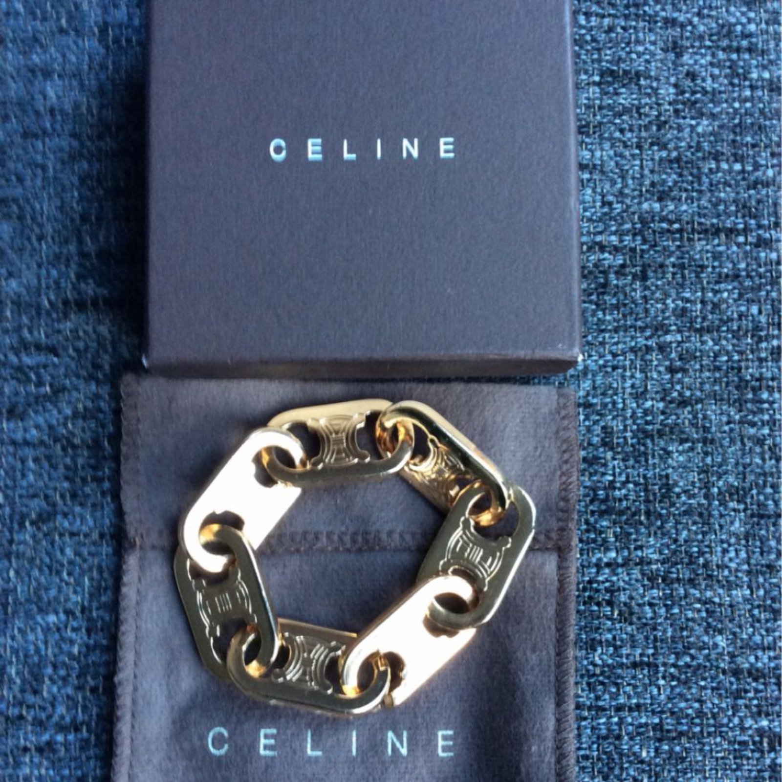 Céline Bracelets Golden Metal ref.12457 - Joli Closet
