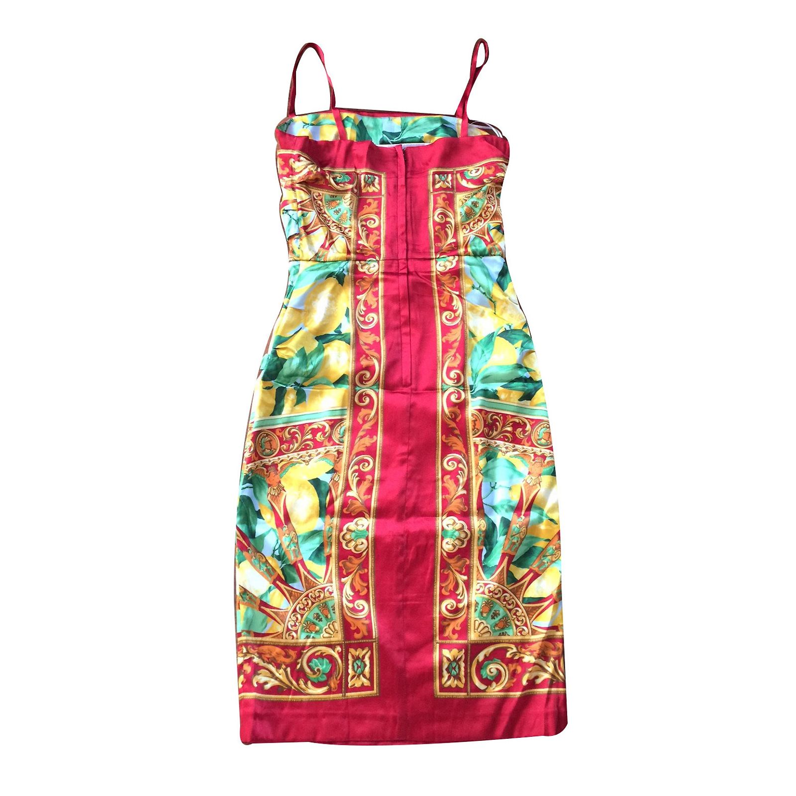 Robe Dolce & Gabbana Bicolore - Occasion En Très Bon état - Couleur Verte