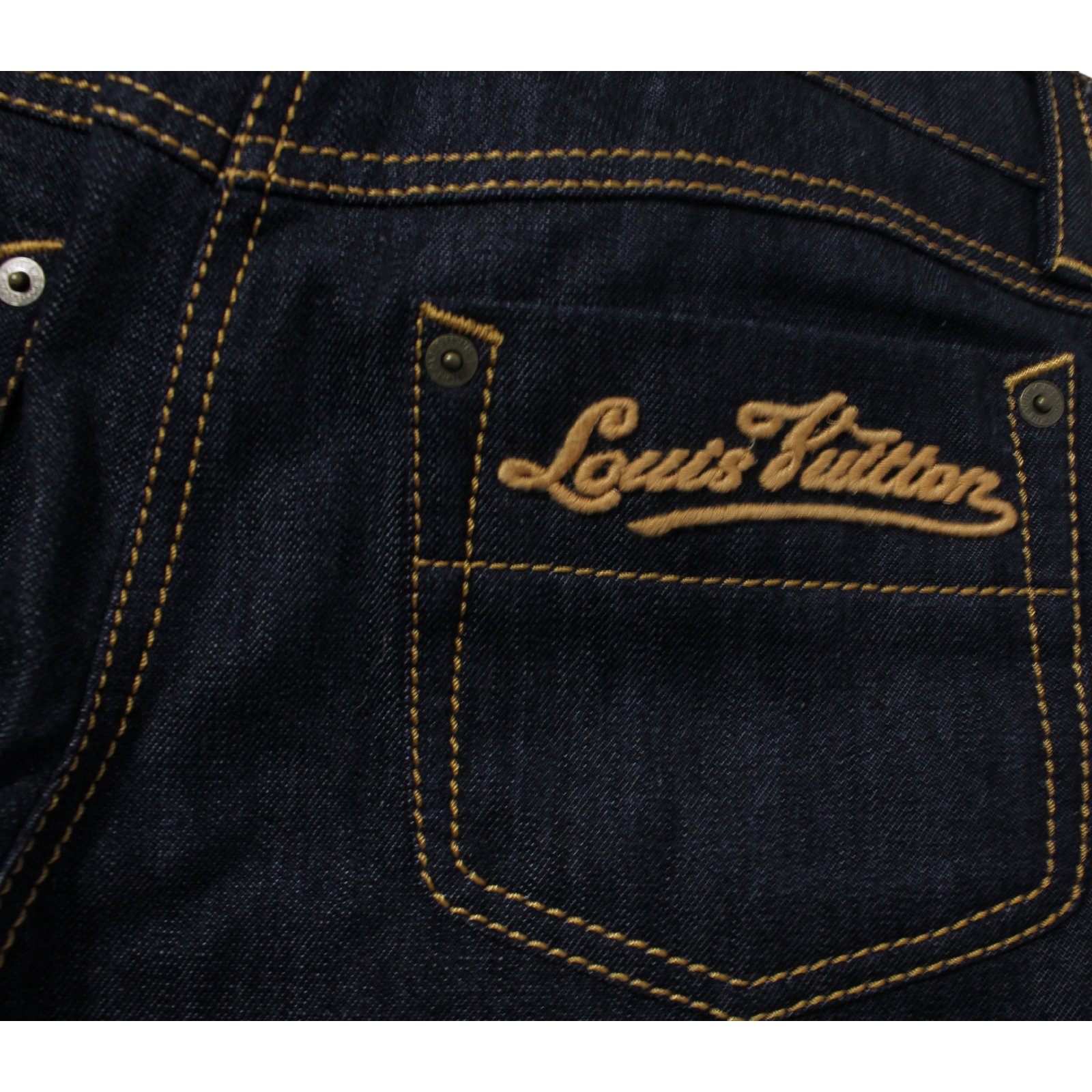 Louis Vuitton Pants, leggings Pants, leggings Denim Blue ref.13422 - Joli Closet