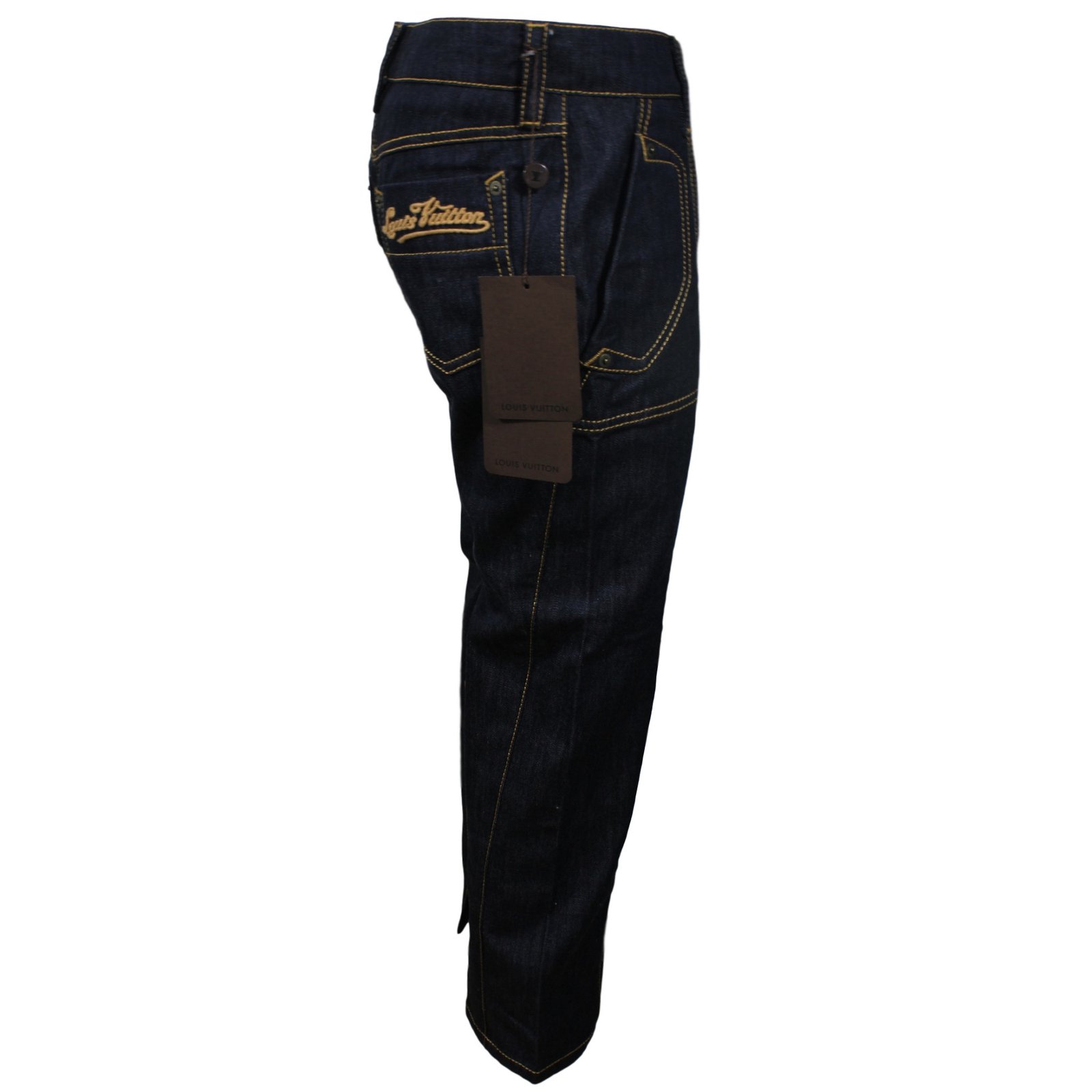 Louis Vuitton Pants, leggings Pants, leggings Denim Blue ref.13422 - Joli Closet