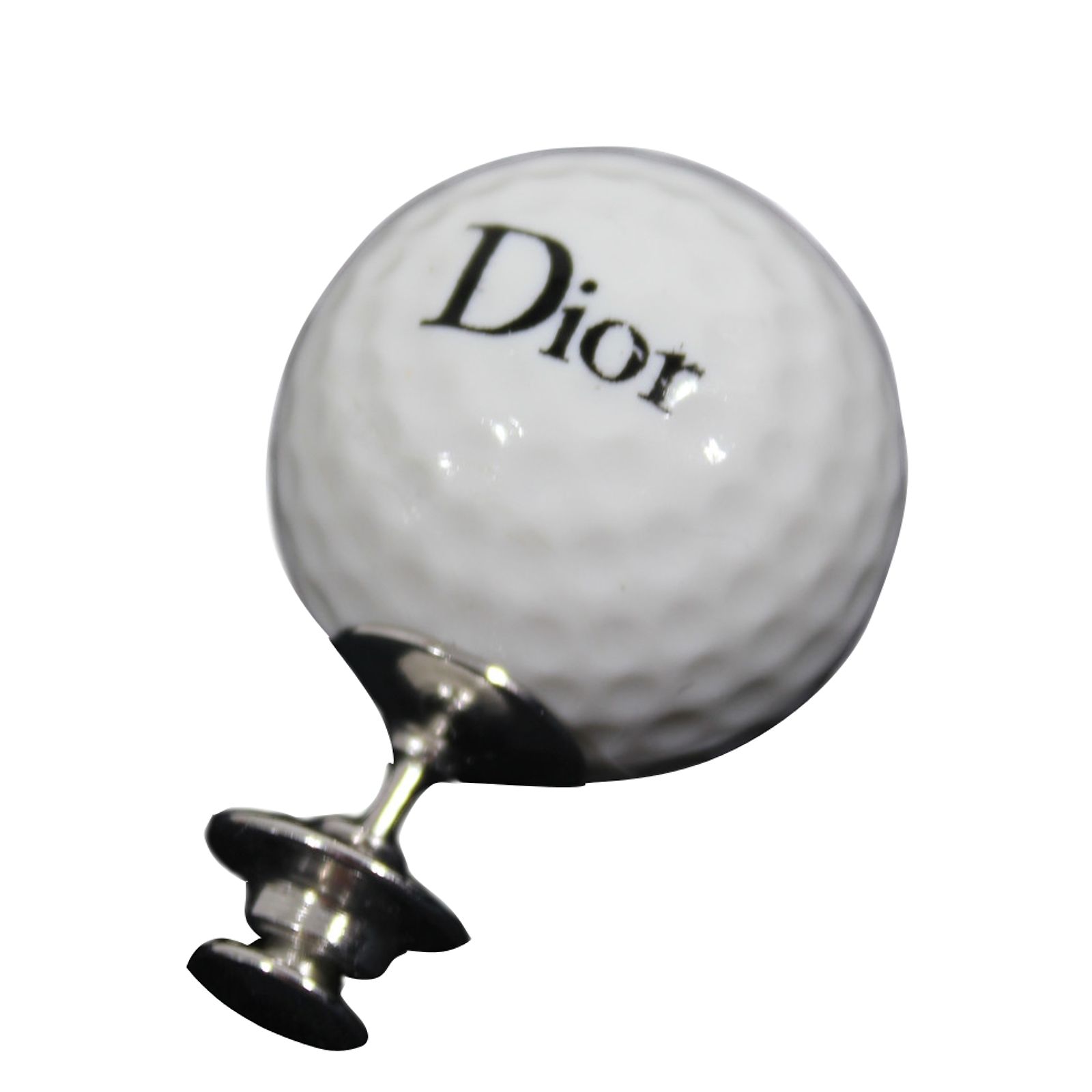 Broche Vintage Ornée De Cristaux Type Diamant, Motif Sac De Golfeur - Bijou Rétro Occasion