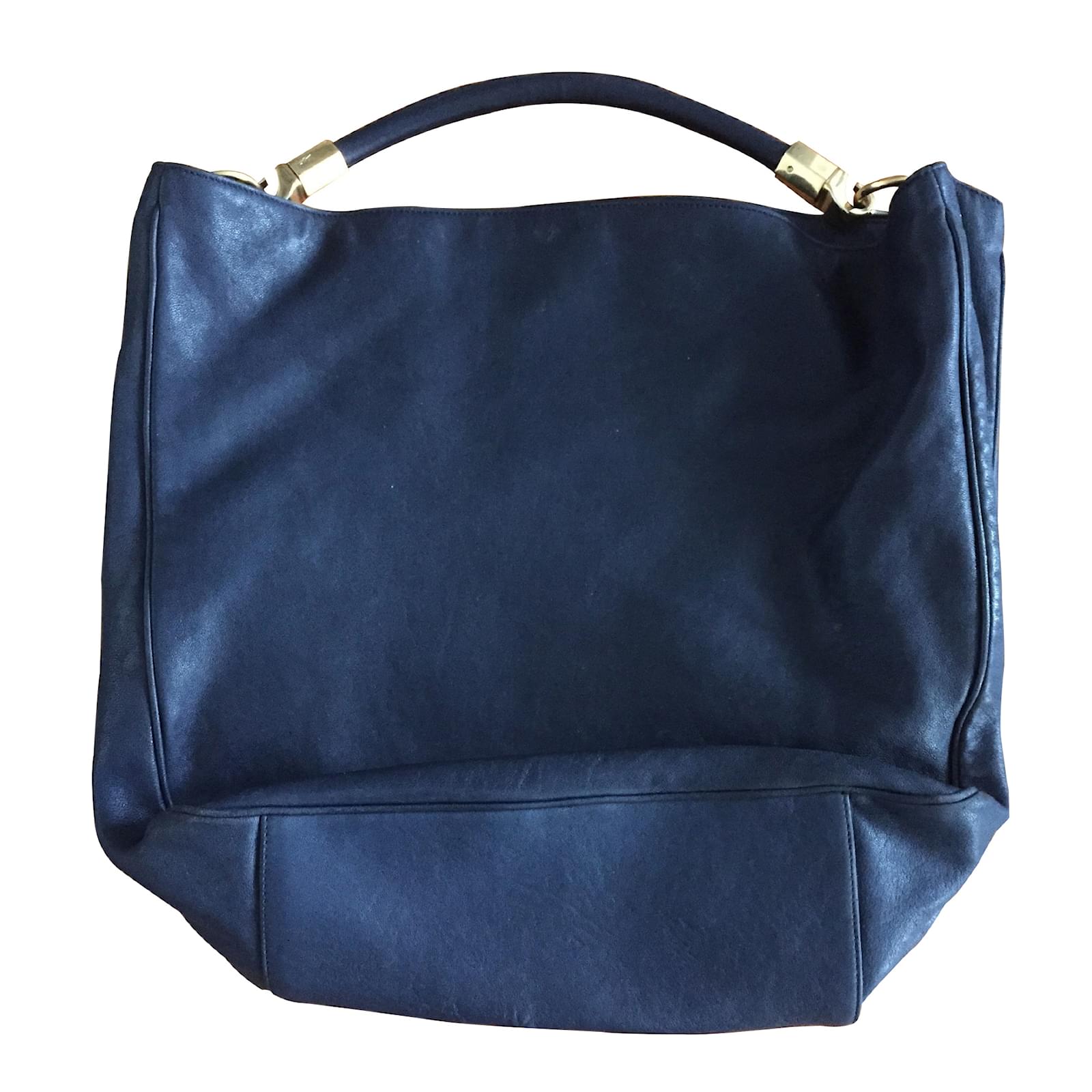 Yves Saint Laurent Handbags Blue Leather ref.13735 Joli Closet