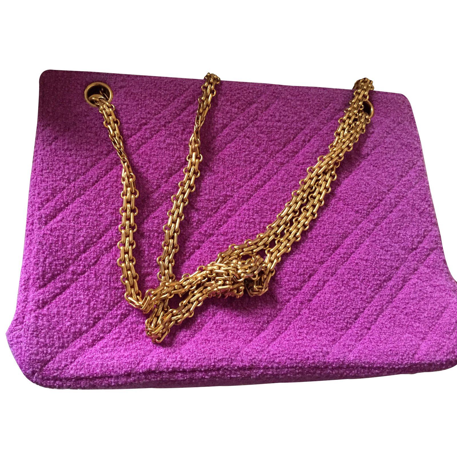 Chanel Handbags Pink Tweed ref.14062 - Joli Closet