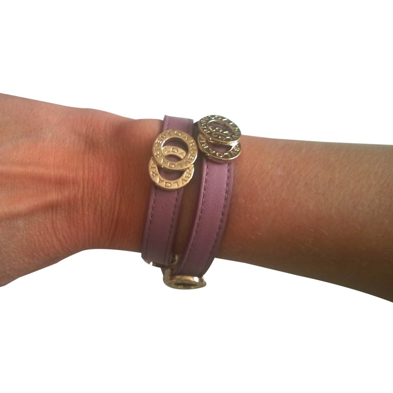 Bracelets Leather Purple ref.15615 