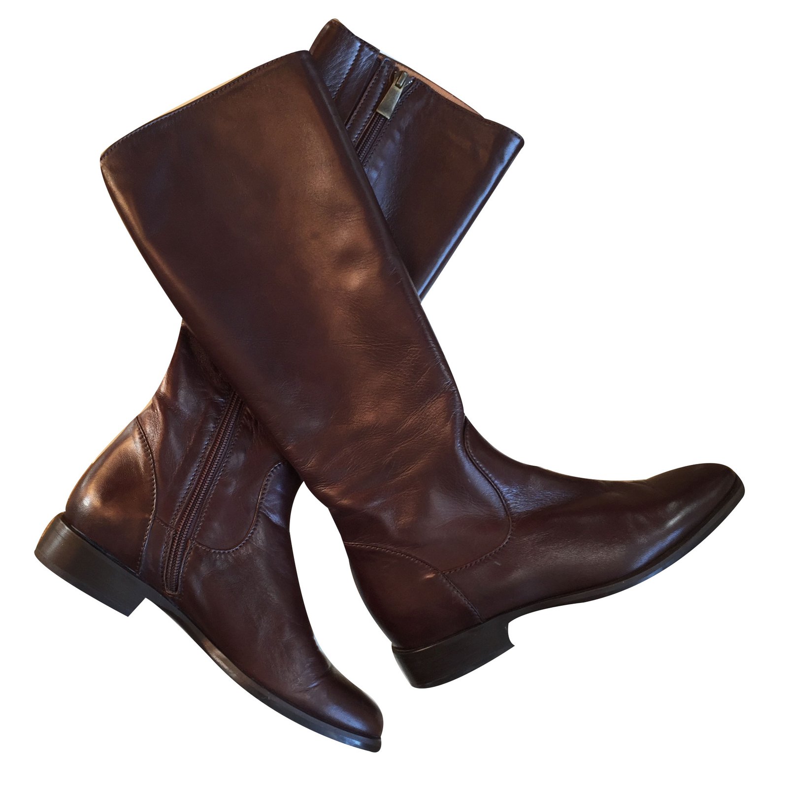 Bottes Autre Marque Bottes marrons La Sellerie Cuir Marron ref.16565 ...