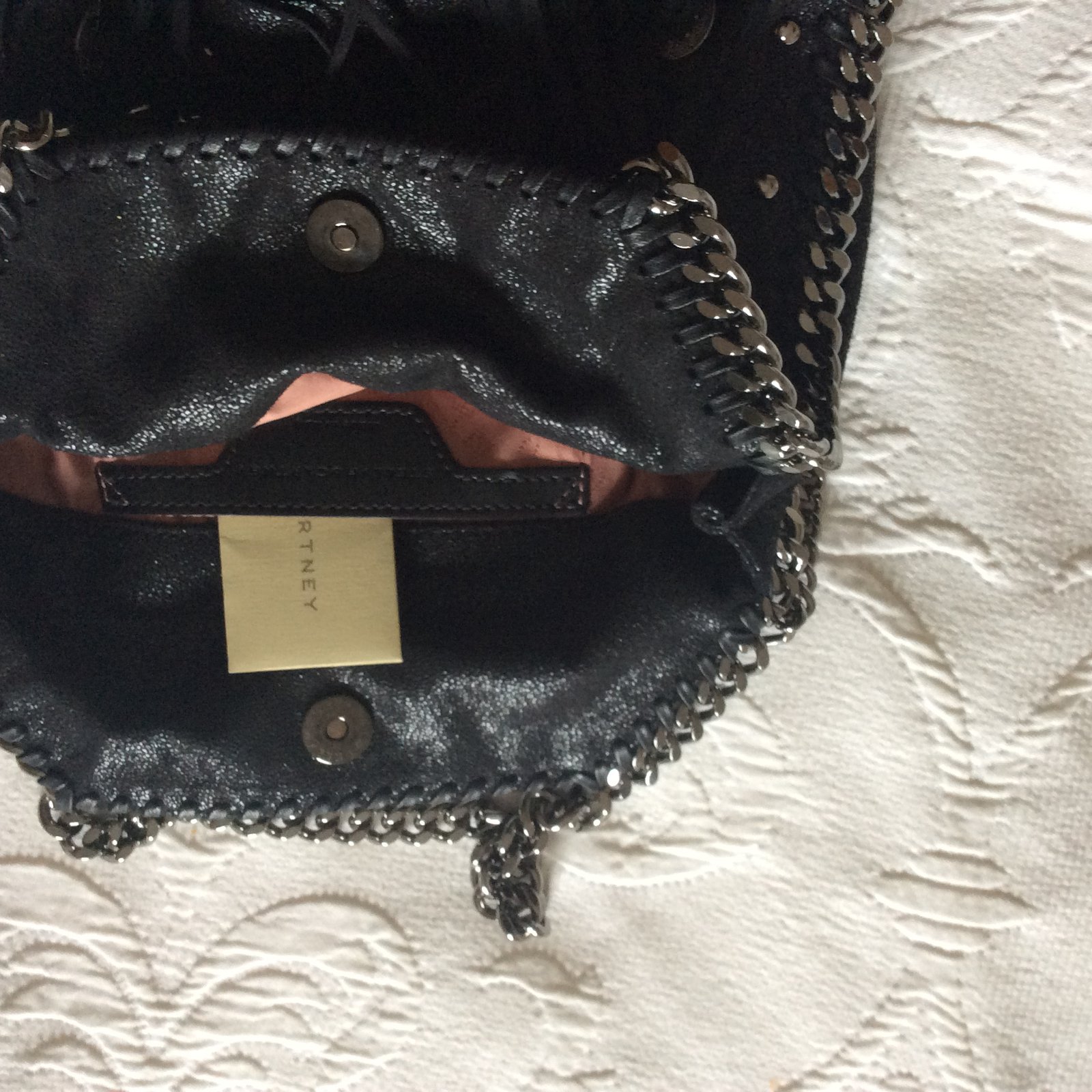 Stella Mc Cartney Falabella mini tote Black Polyester ref.16710 - Joli ...