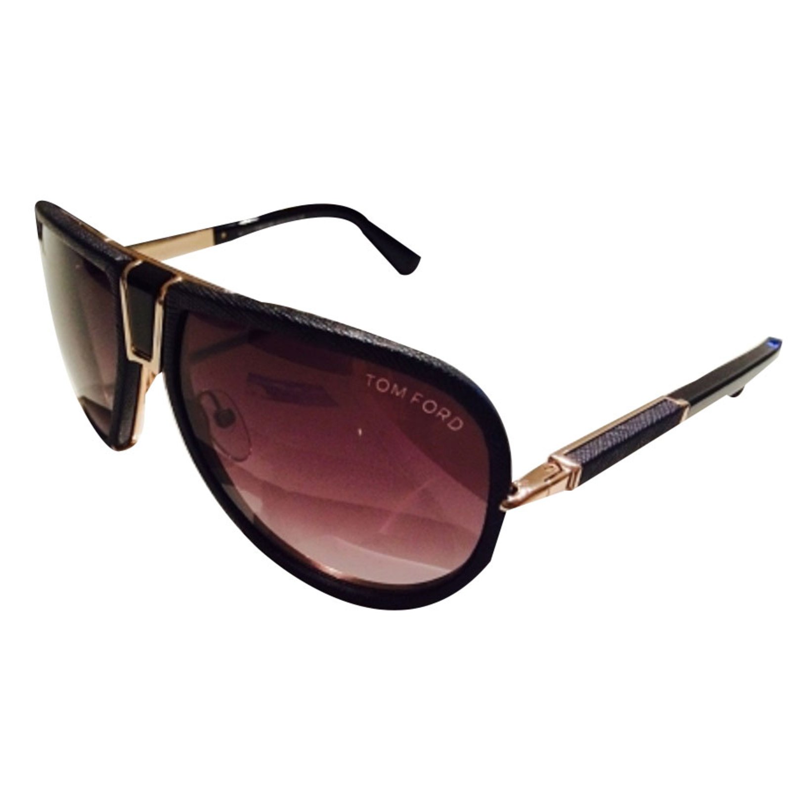 Tom Ford Sunglasses Sunglasses Leather Black ref.16799 - Joli Closet