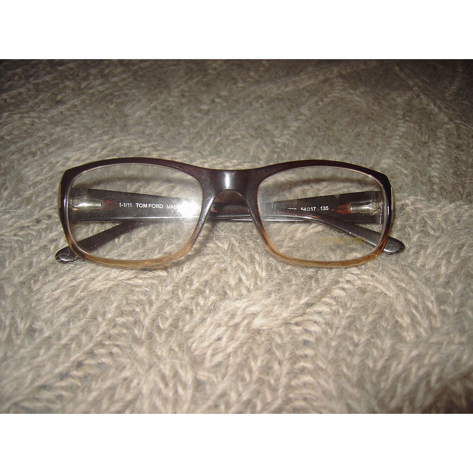 Lunettes Vintage DIANE VON FURSTENBERG Années 70 - Monture Grande Et Colorée Sable/beige - Modèle Original