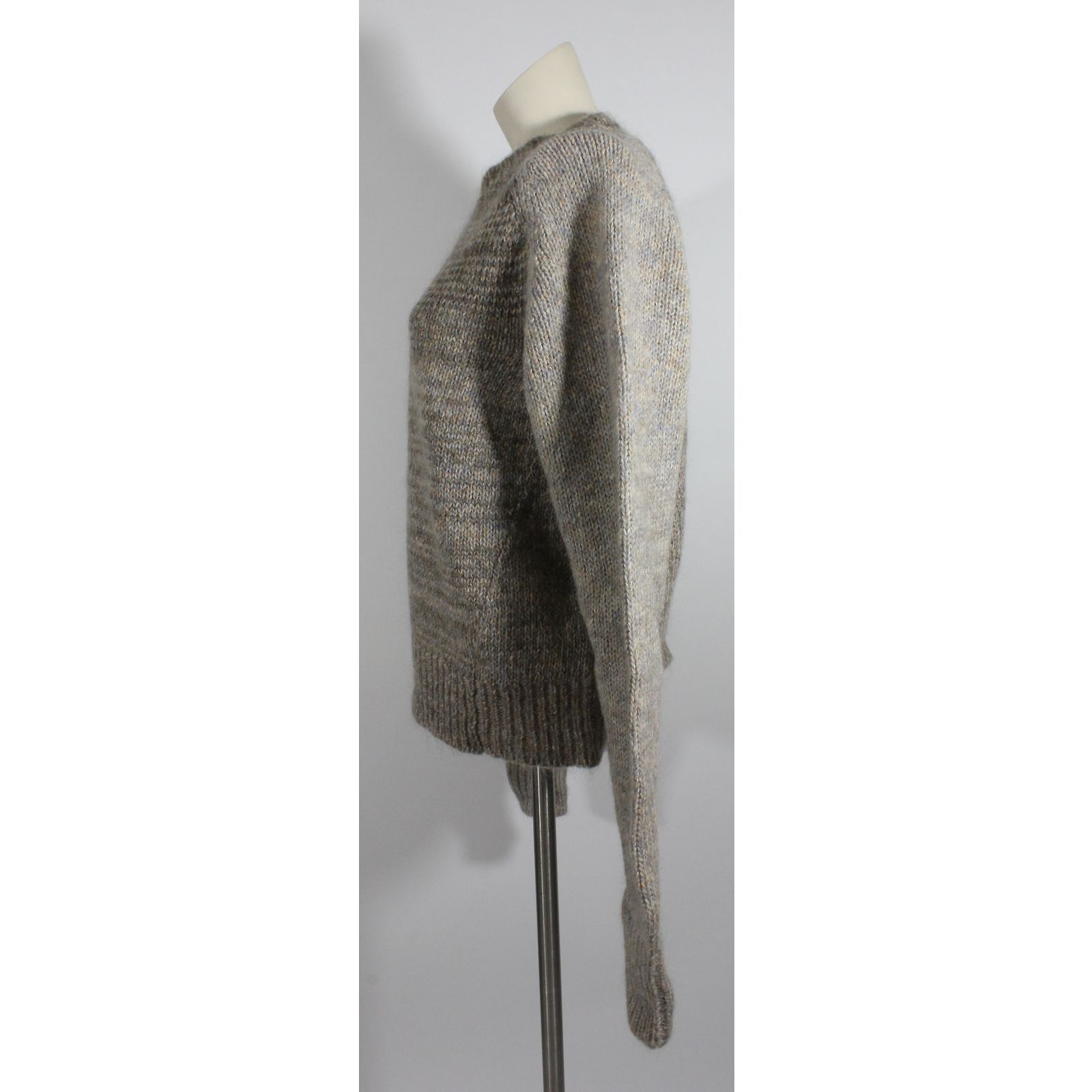Pull Isabel Marant Sully - Laine Mélangée, Franges à L'épaule, Couleur Crème, Taille M (EU 38), Occasion Parfait état