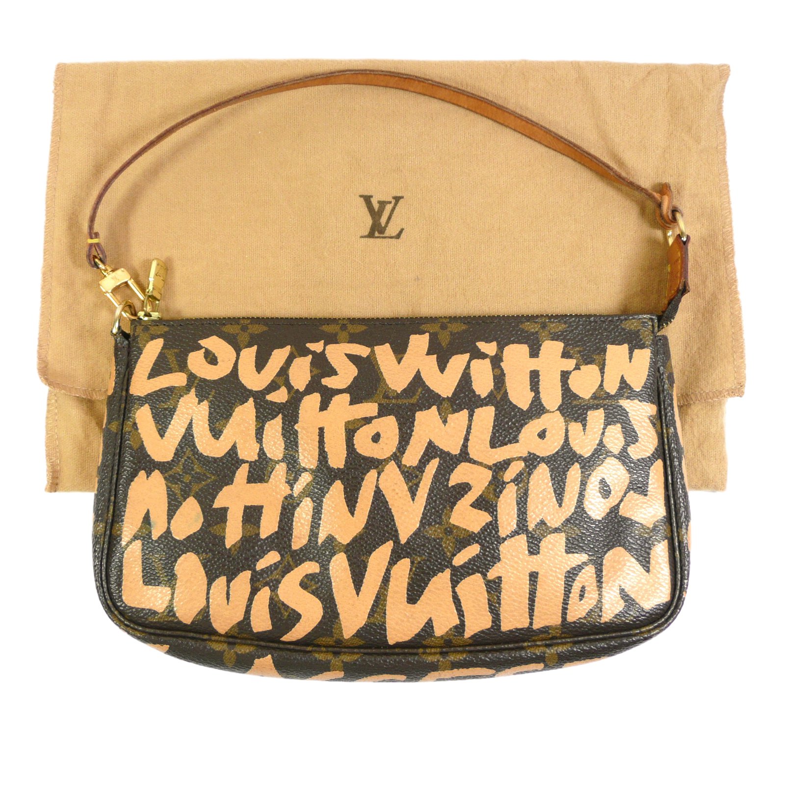 Louis Vuitton Graffiti Stephen Sprouse Day clutch Brown Cloth ref.17019 -  Joli Closet