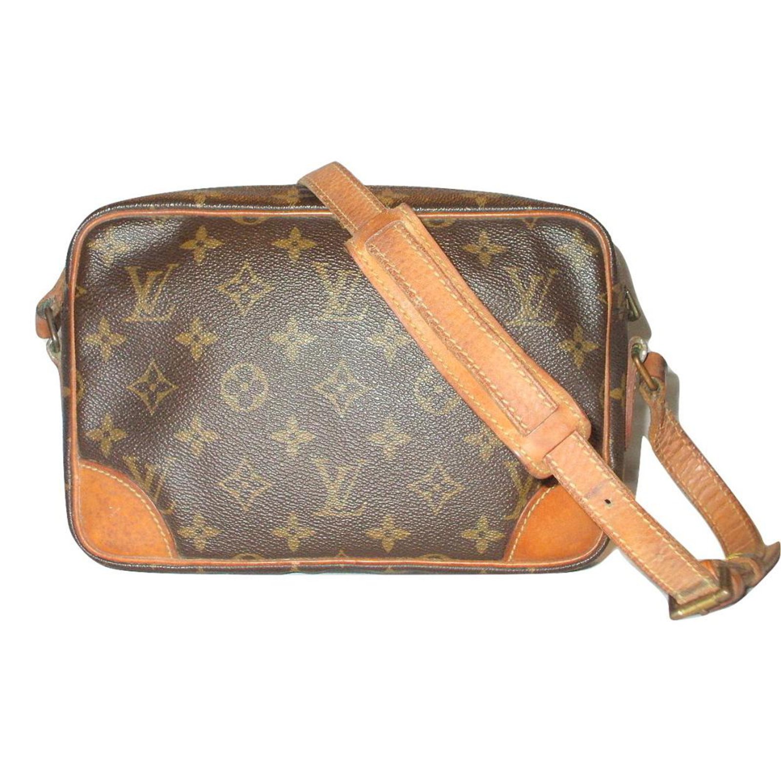 Trocadéro cloth crossbody bag Louis Vuitton Brown in Cloth - 37856731