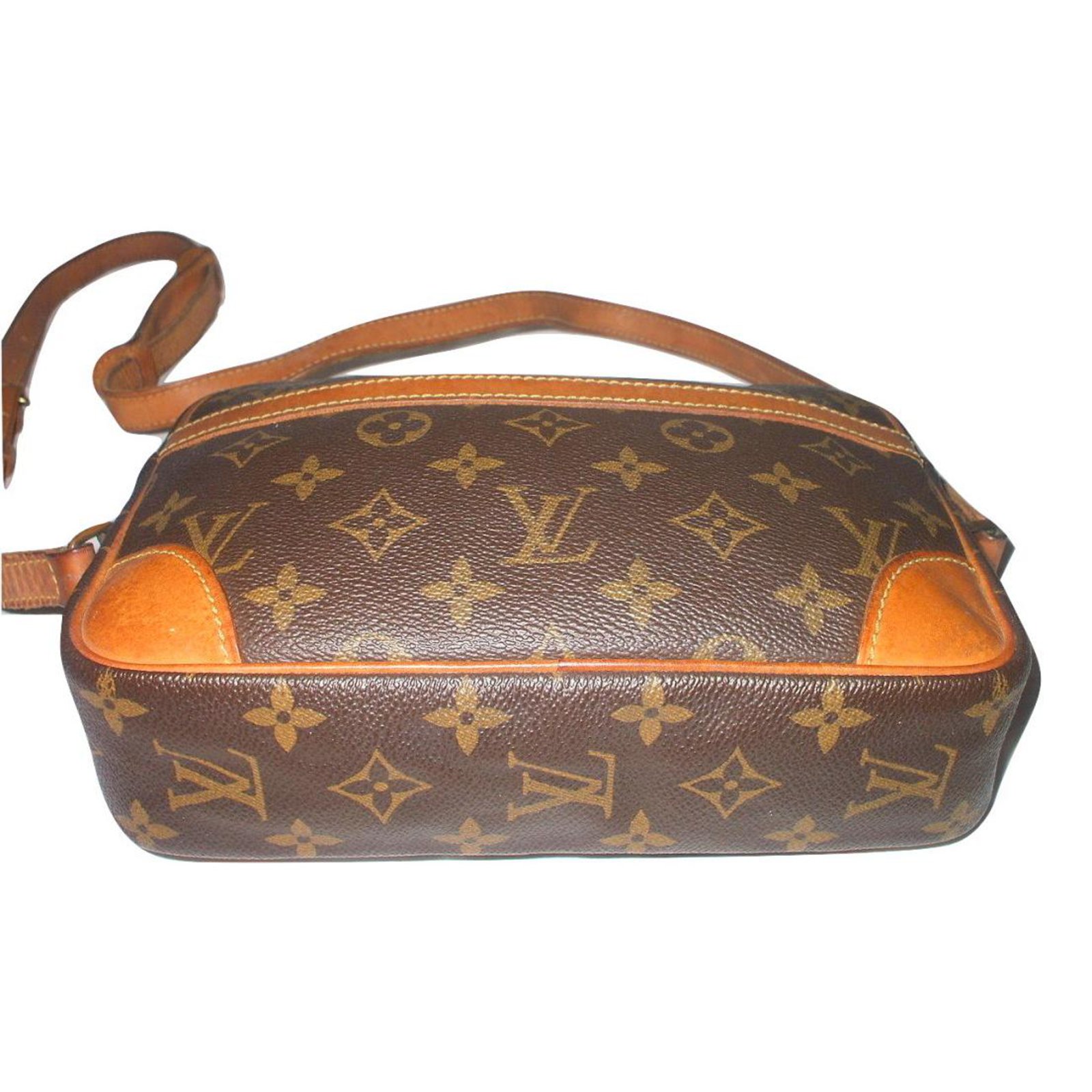 Trocadéro cloth handbag Louis Vuitton Brown in Cloth - 31799746