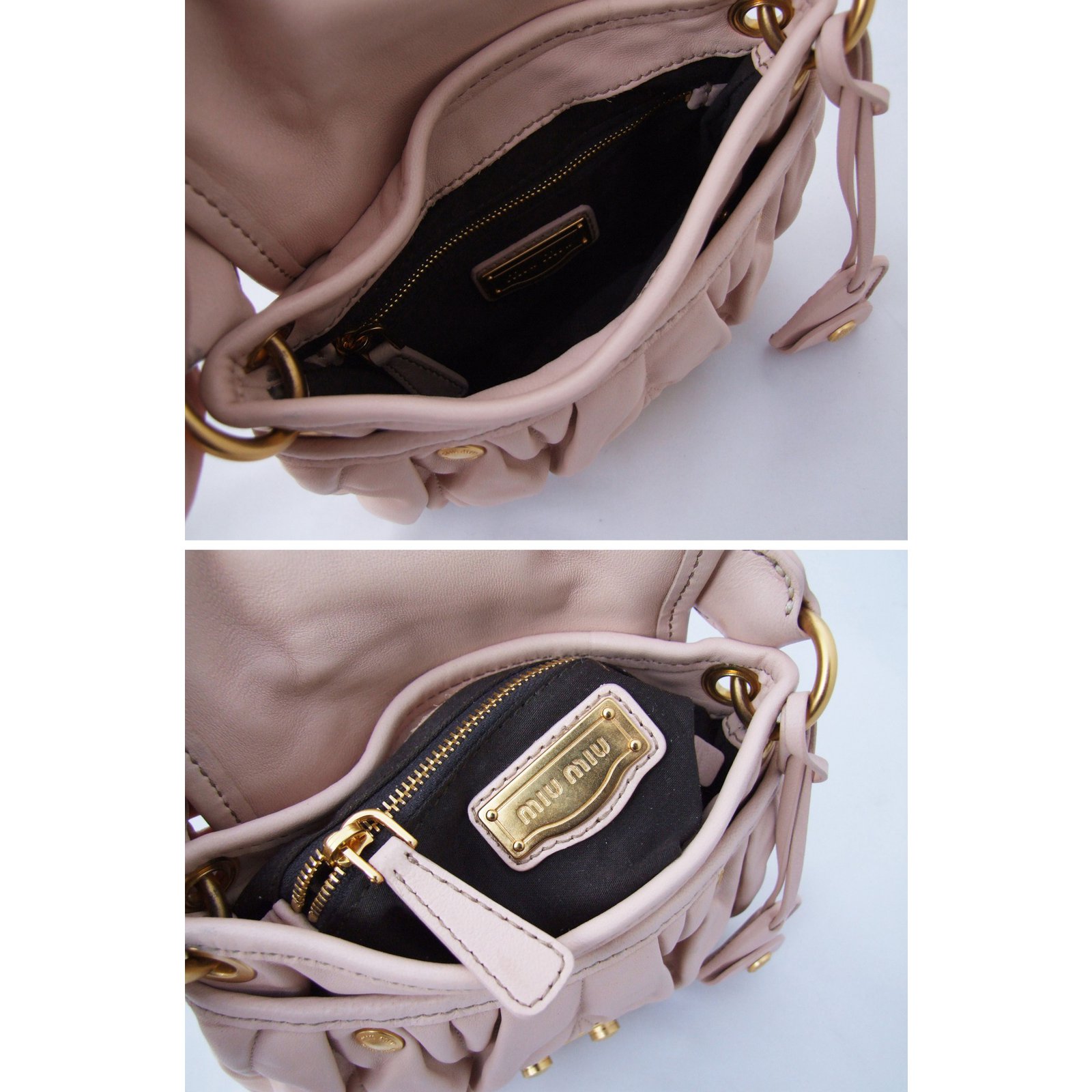 Miu Miu Flap Crossbody Bag Matelasse Leather Small Pink ref.902164 - Joli  Closet