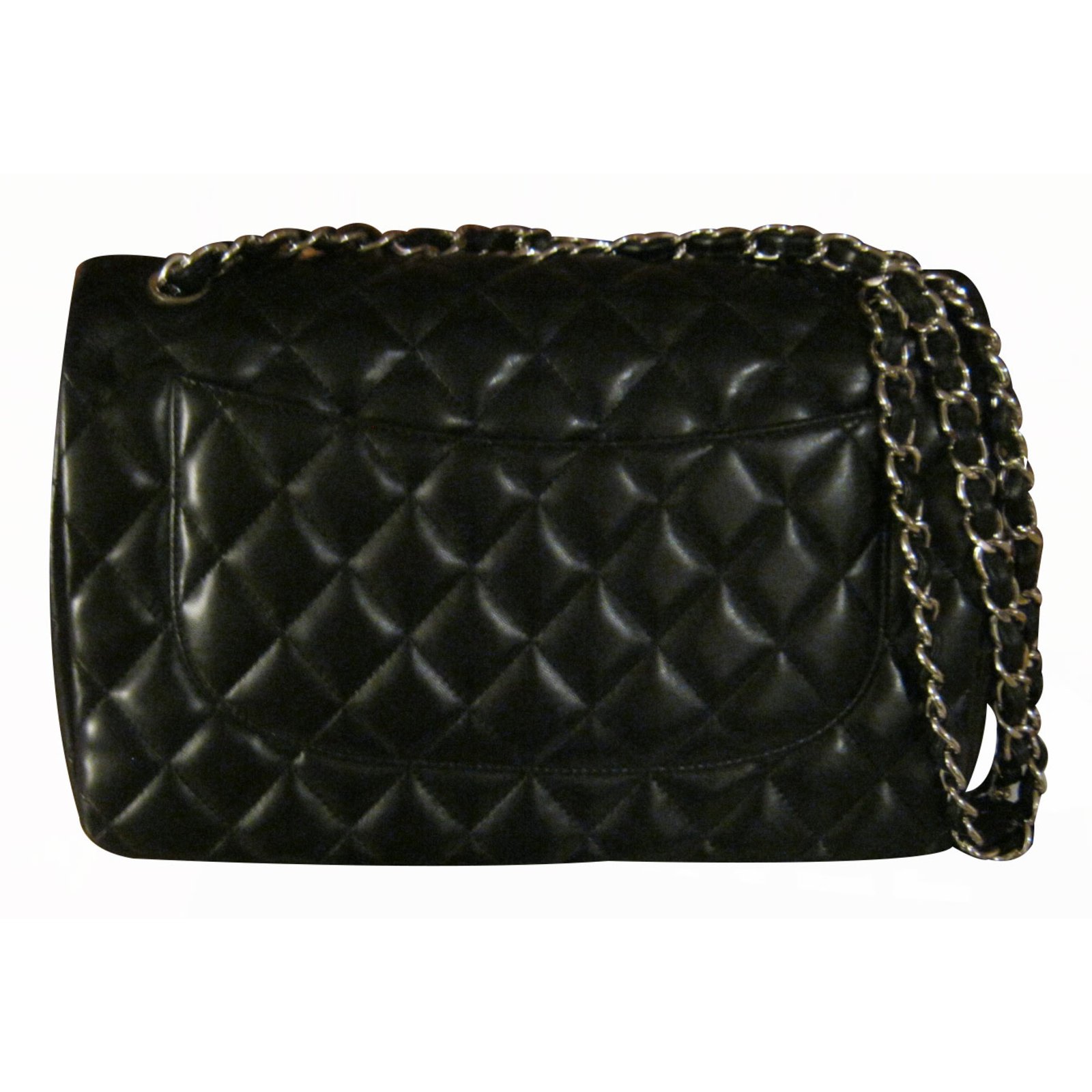 Chanel Timeless Jumbo Double Flap Black Leather ref.17494 - Joli Closet