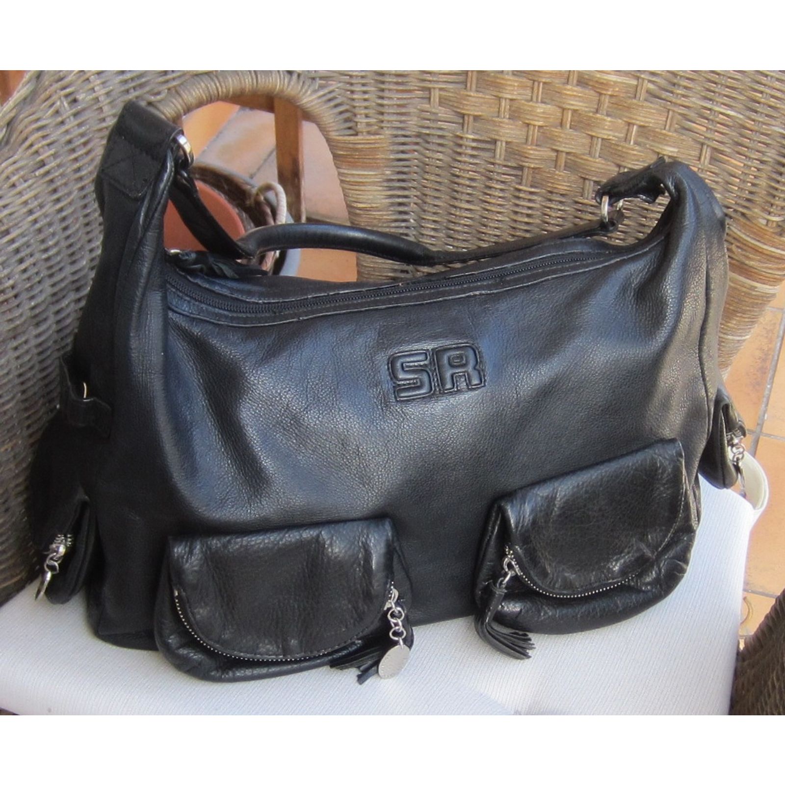 Escarpins Vintage Sonia Rykiel – Cuir Noir Ajouré, Taille 35, Italie
