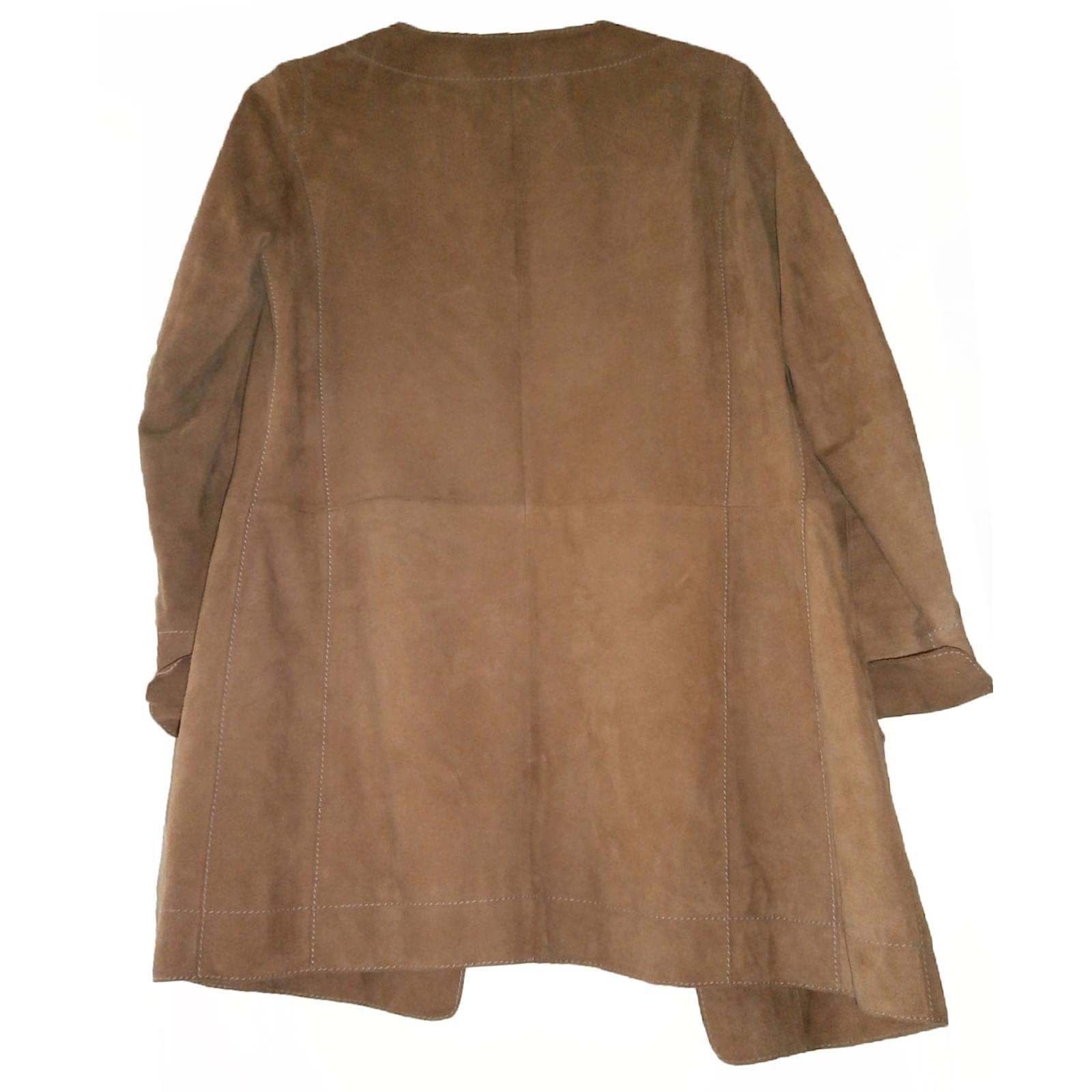 Caramel Autre Daim 17510 Ref En Manteaux Marque 34 Veste WqOdOYwX