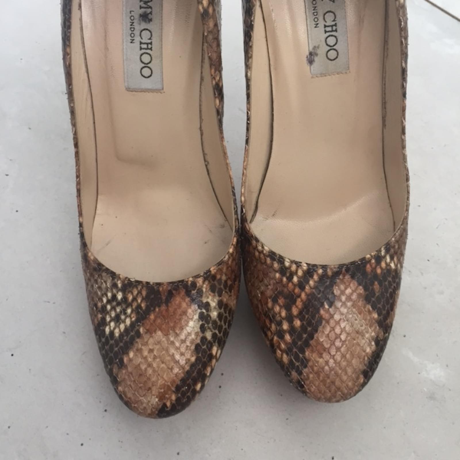Jimmy Choo Cosmic Python print Leather ref.17868 - Joli Closet