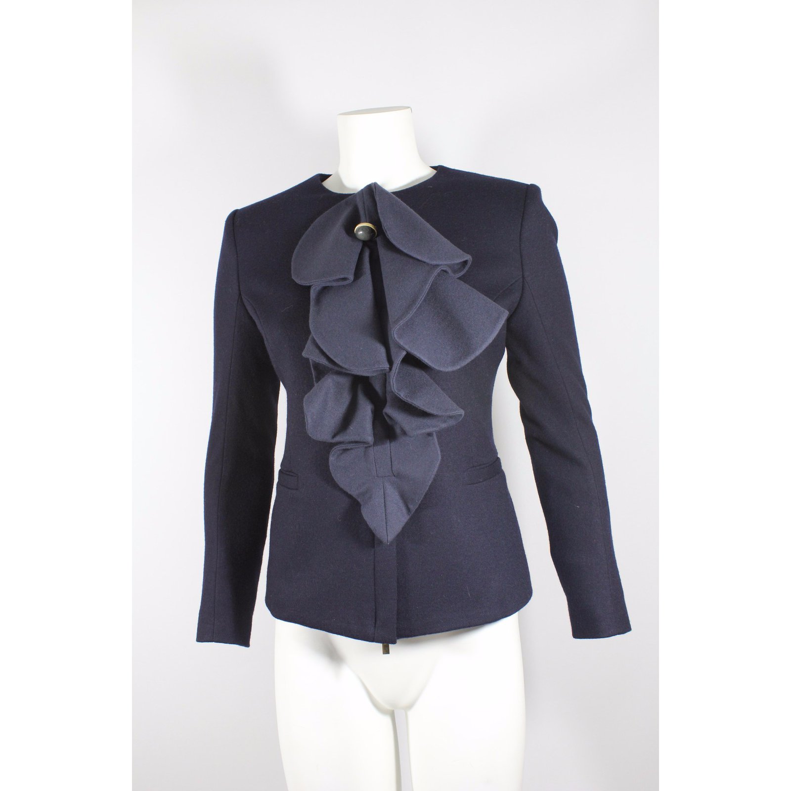 Fendi Wool Jacket Blue ref.18134 - Joli Closet