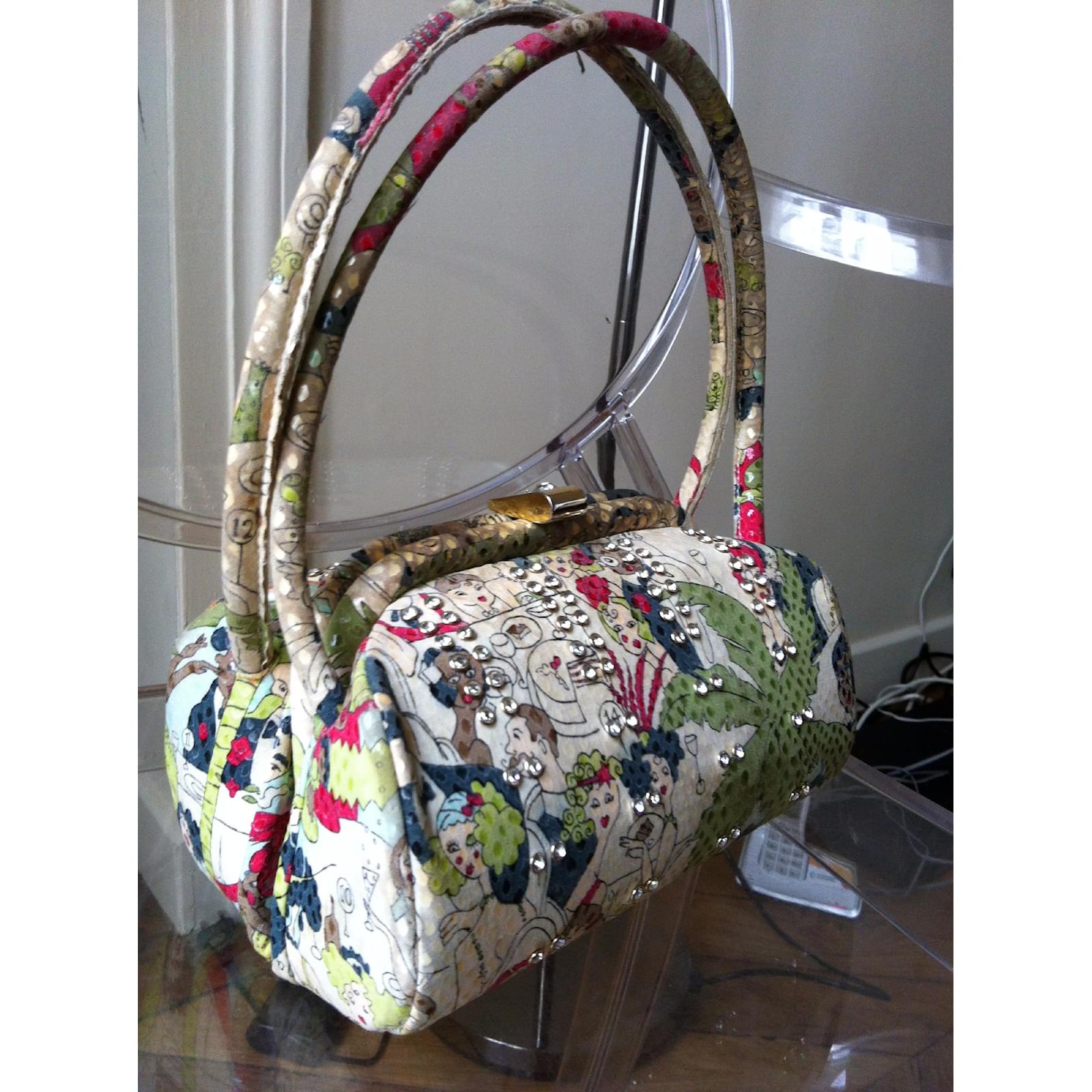 John Galliano Handbags Multiple colors Silk ref.18679 Joli Closet