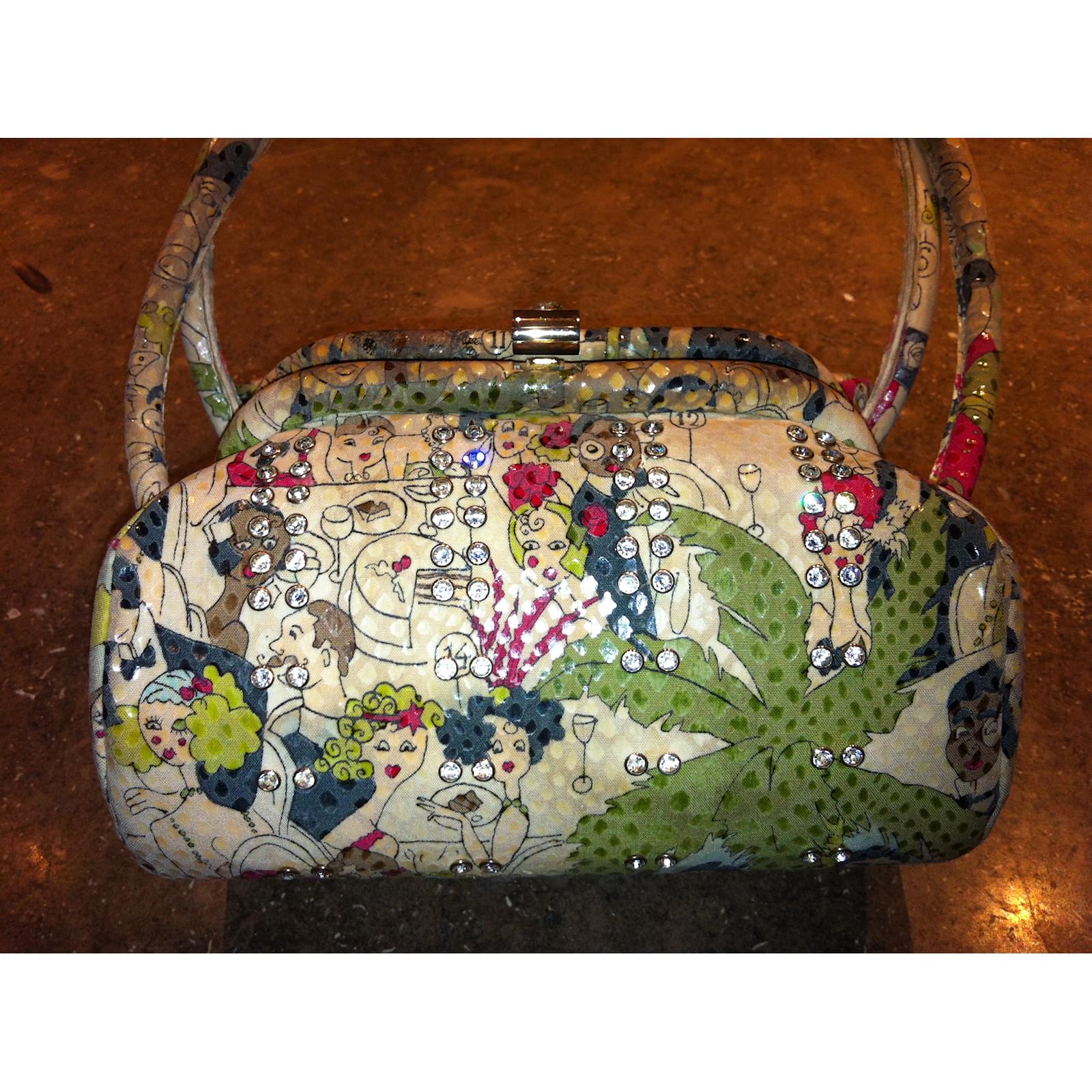 John Galliano Handbags Multiple colors Silk ref.18679 Joli Closet