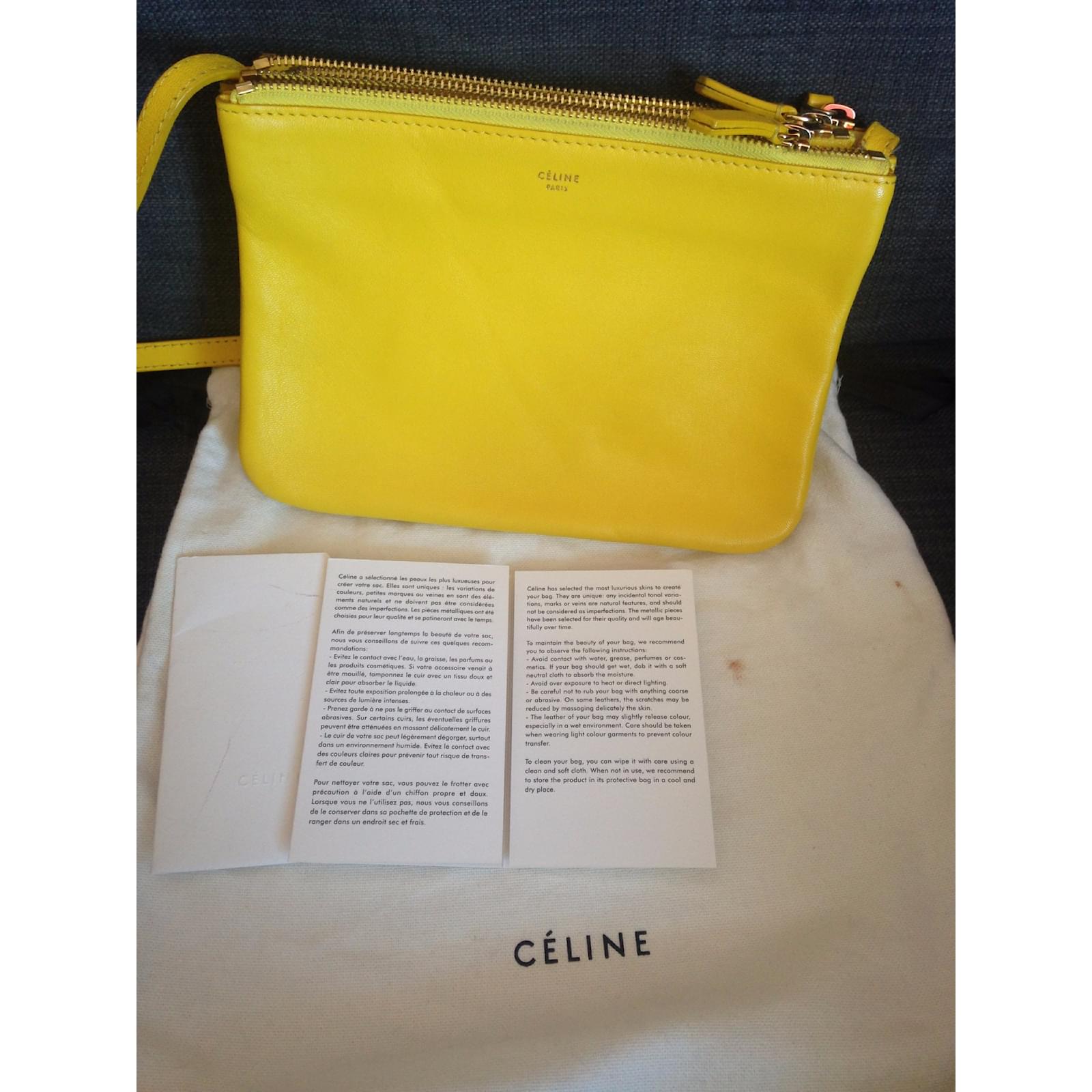 canary yellow clutch bag