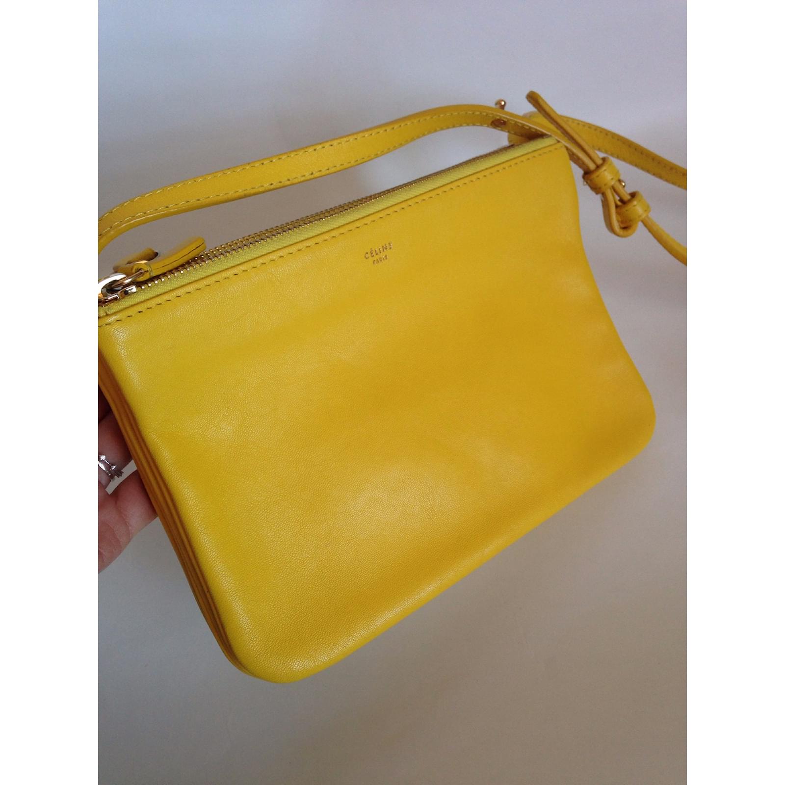 canary yellow clutch bag