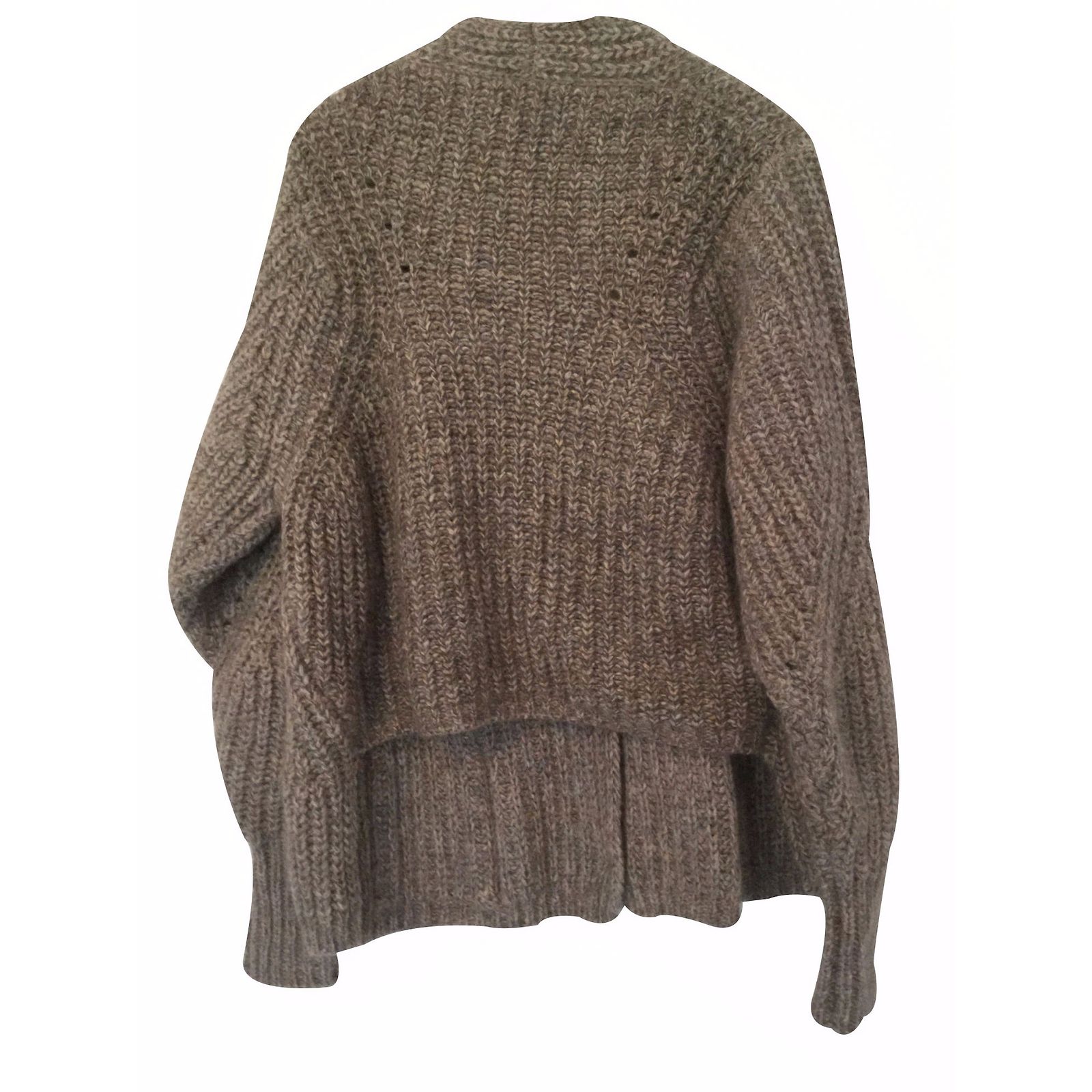 Pull GATLINY Isabel Marant - Couleur écru Taille 40 FR (M) - Matière Lin/alpaga - Occasion Très Bon état