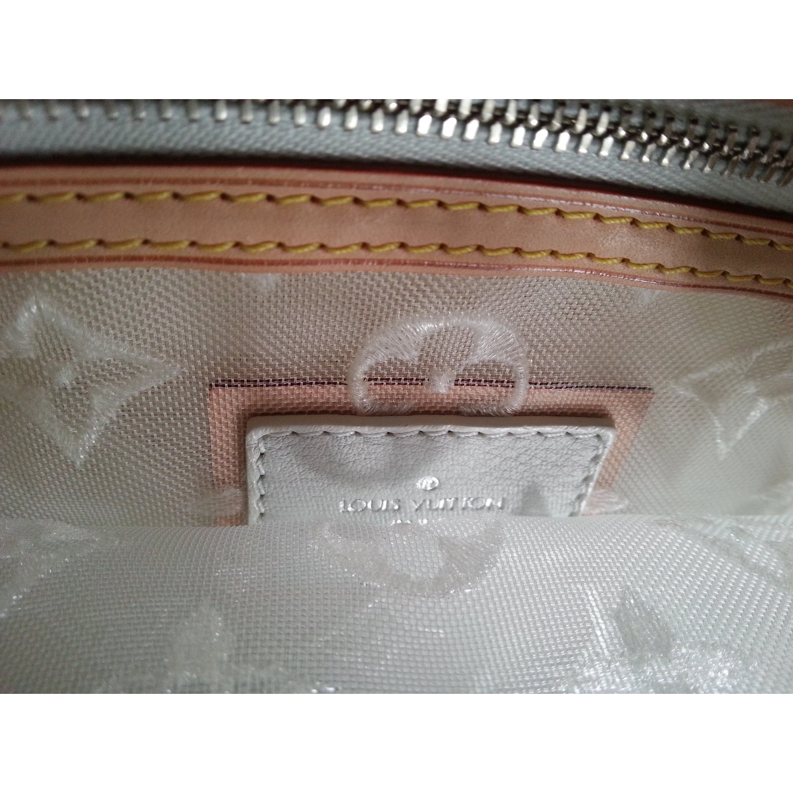 Louis Vuitton Lockit transparent monogram White Cloth ref.20820