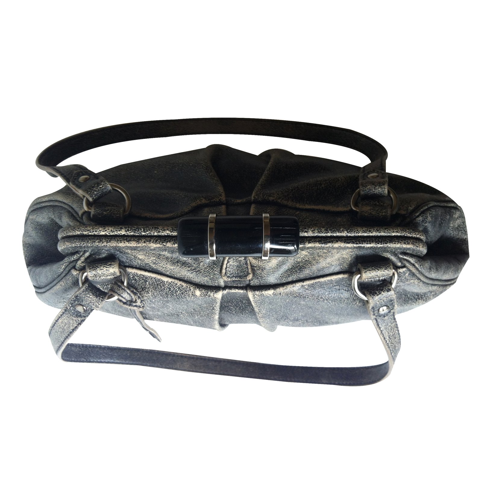 Miu Miu Shoulder Bag Grey Leather ref.307381 - Joli Closet