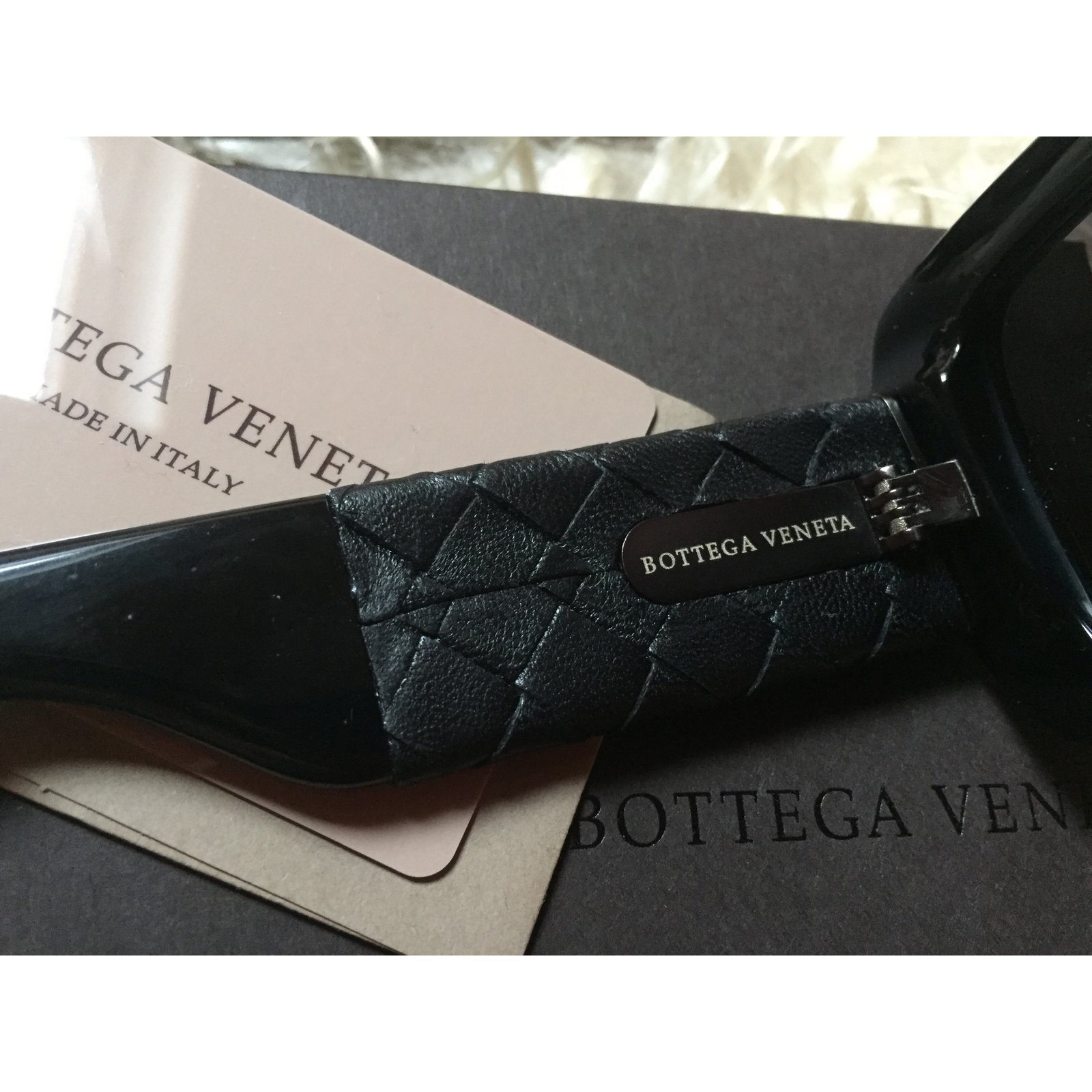 Bottega Veneta Intrecciato Leather BV0057SK 001 Black Sunglasses at Amazon  Women's Clothing store