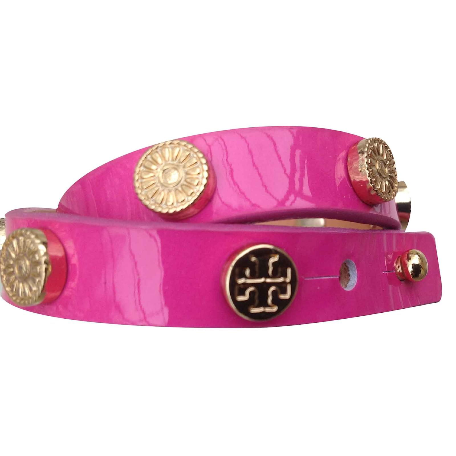 Tory Burch Bracelet Pink Leather ref.21421 Joli Closet