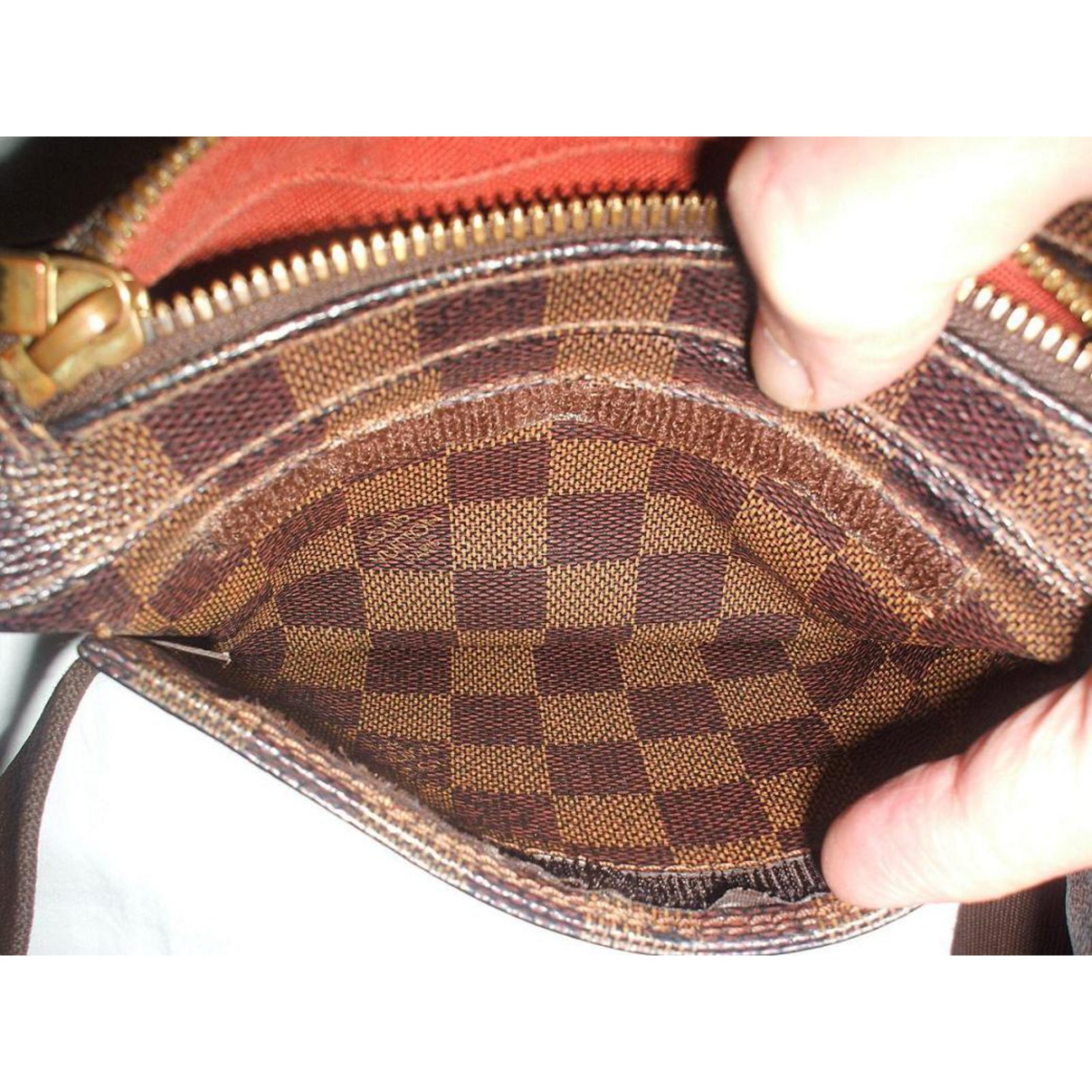 Louis Vuitton Brown Damier Ebene Coated Canvas Gernimos Sling Bag Gold  Hardware, 2005 Available For Immediate Sale At Sotheby's