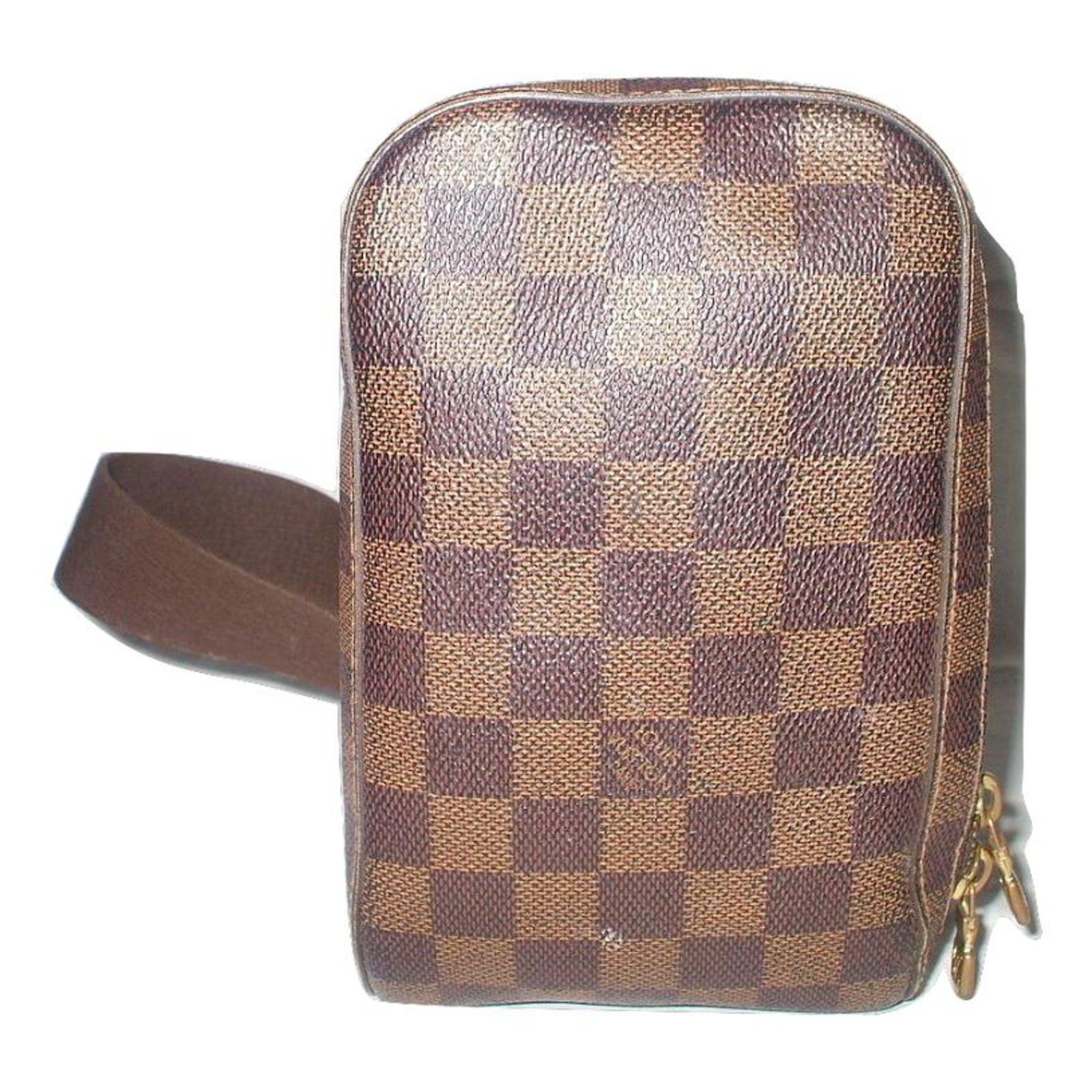 Geronimo leather handbag Louis Vuitton Brown in Leather - 32177915