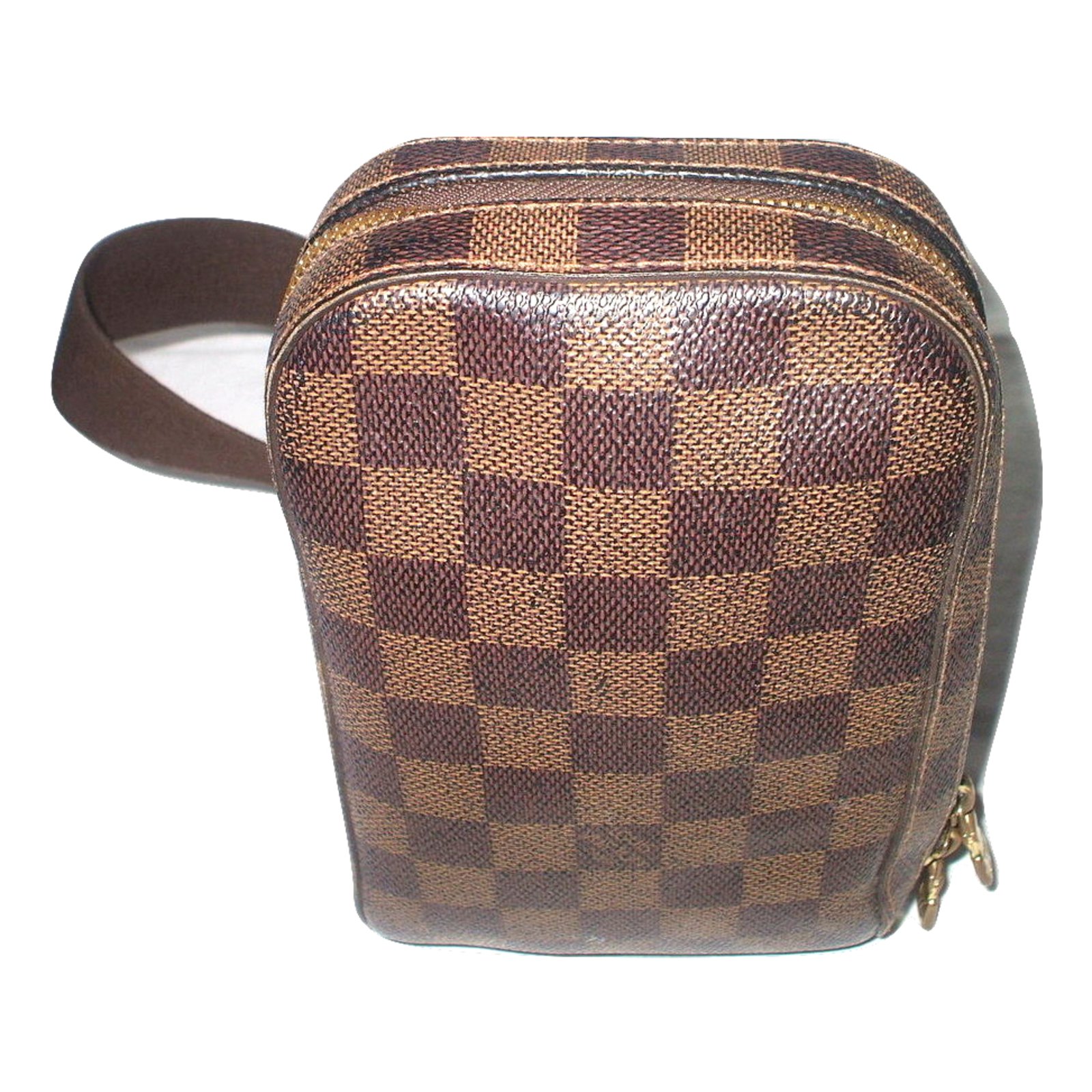 Geronimo leather crossbody bag Louis Vuitton Brown in Leather - 34798016