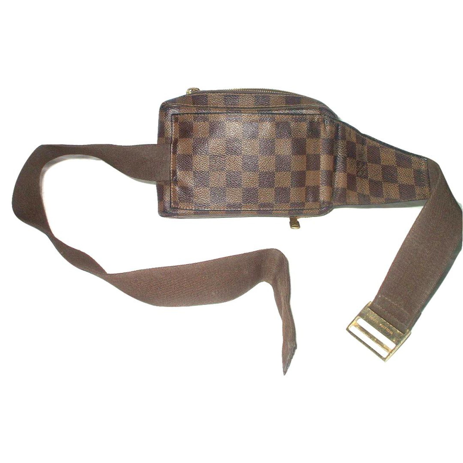 Geronimo cloth weekend bag Louis Vuitton Brown in Cloth - 34108242
