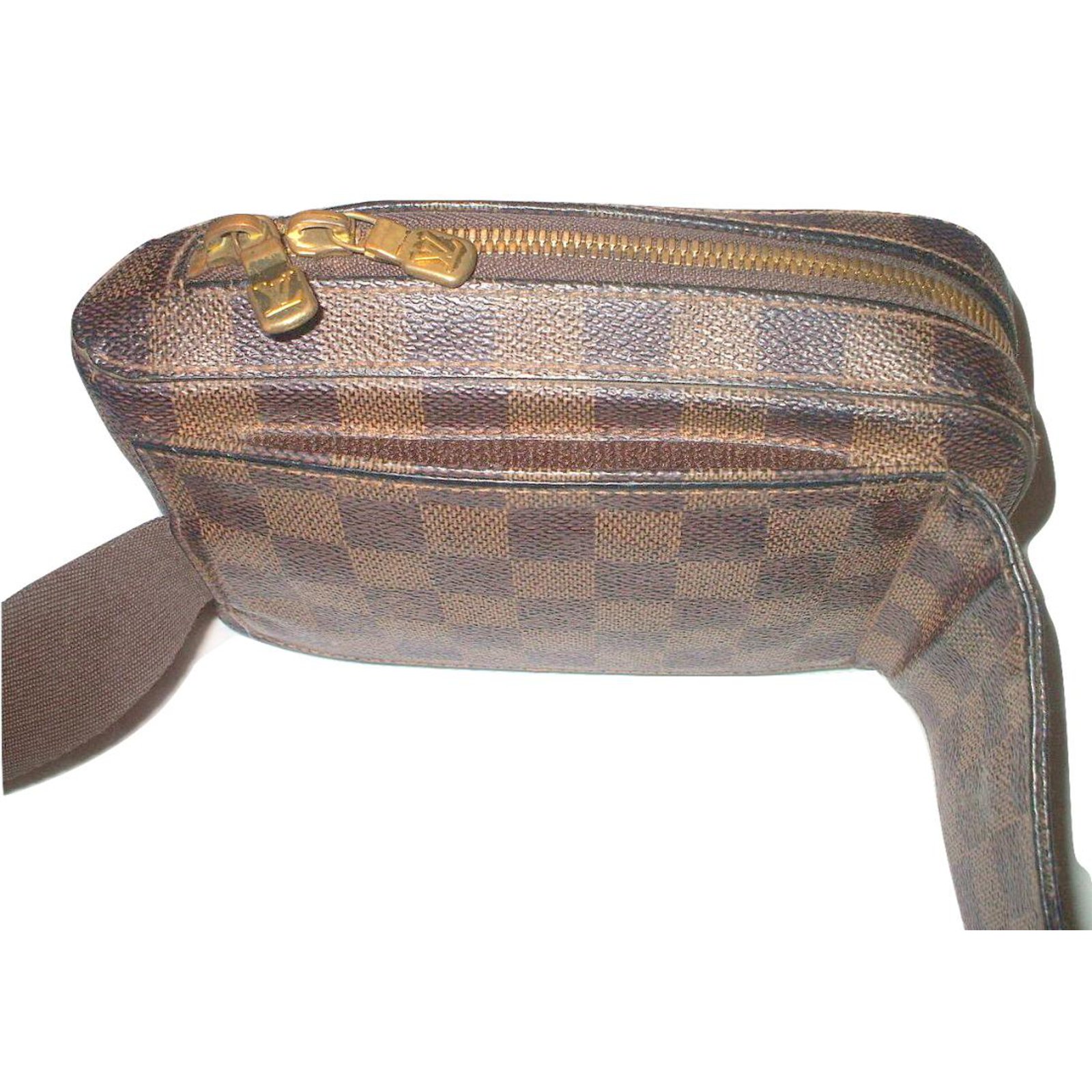 Geronimo cloth crossbody bag Louis Vuitton Brown in Cloth - 14772877