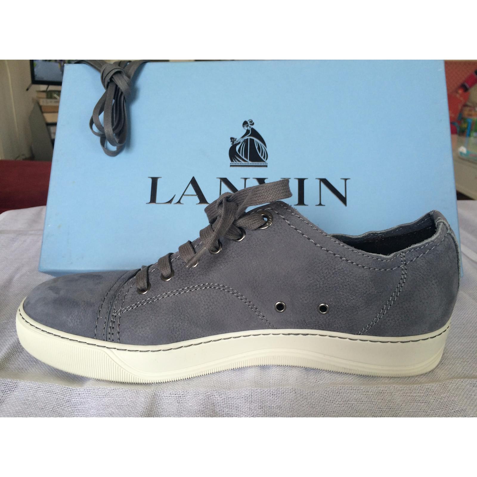 Baskets homme Lanvin Sneakers grises en Nubuck Daim Gris ref lanvin sneakers en vente | eBay