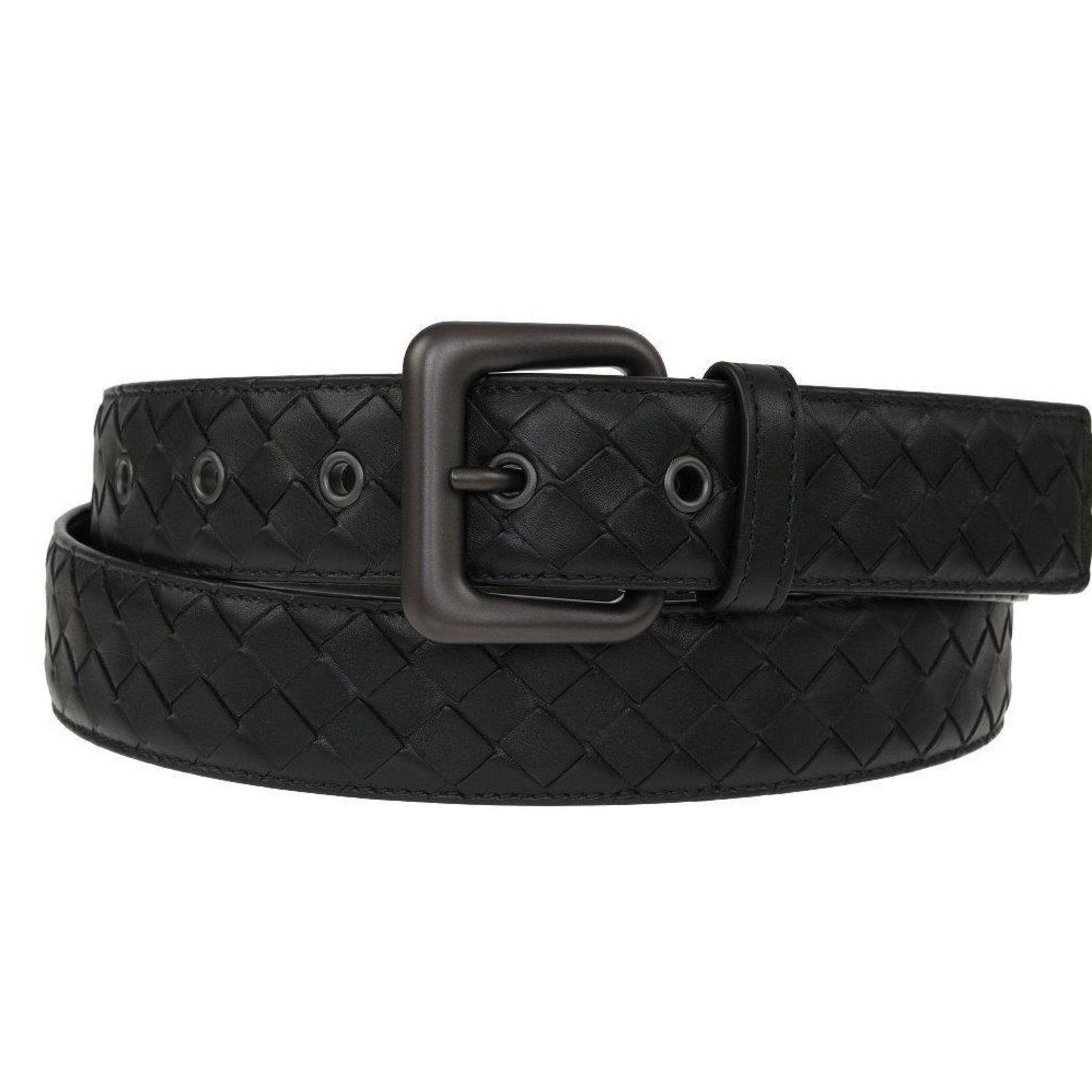 Bottega Veneta men's' belt black Leather ref.23146 - Joli Closet