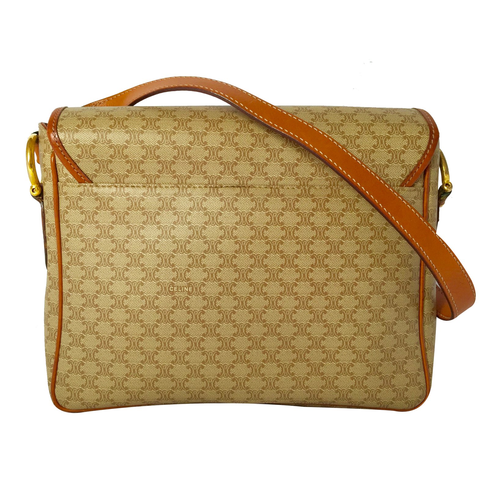 Céline Celine trio bag in small Beige Leather ref.43616 - Joli Closet