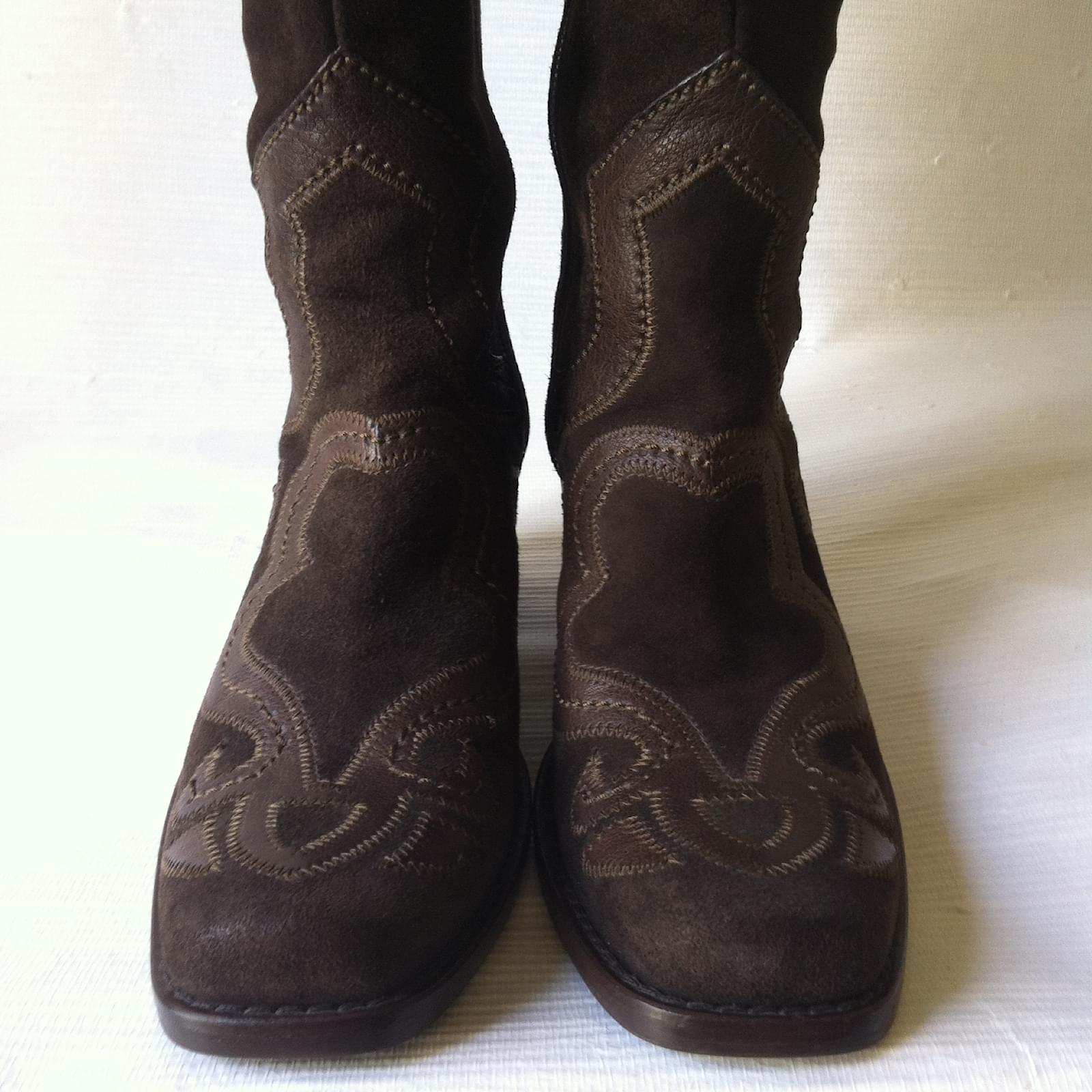 FemmeMarron Miu Ma Pour Miu MiuBottes sCtdhrxQ