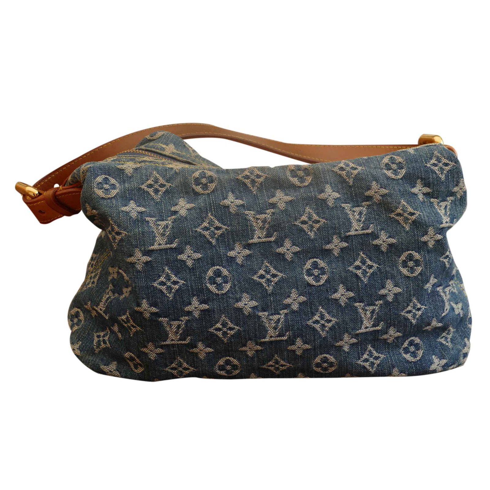 Baggy handbag Louis Vuitton Blue in Denim - Jeans - 32911537