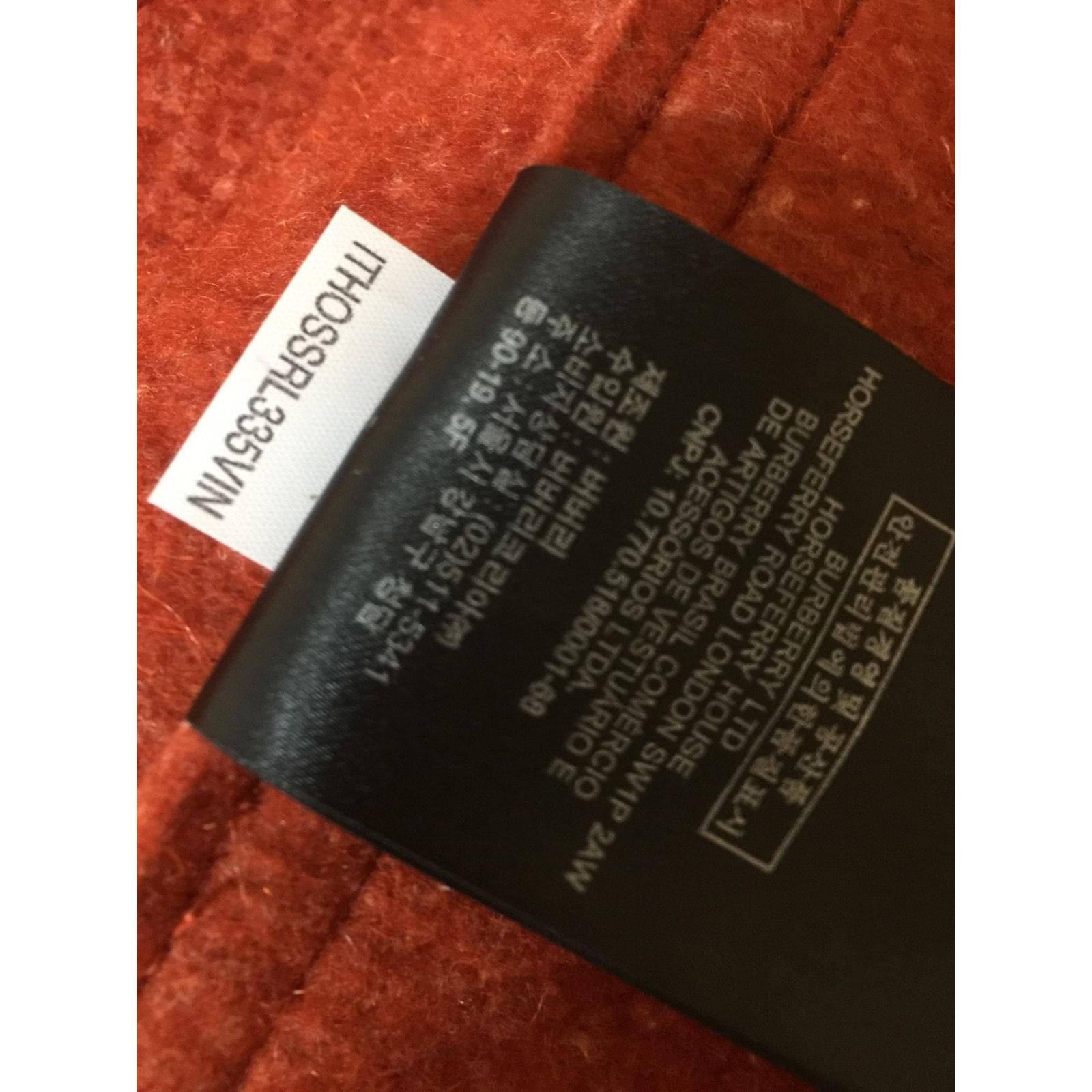 Manteaux homme Burberry Prorsum duffle coat Laine Orange ref Manteaux homme Burberry Prorsum duffle coat Laine Orange ref