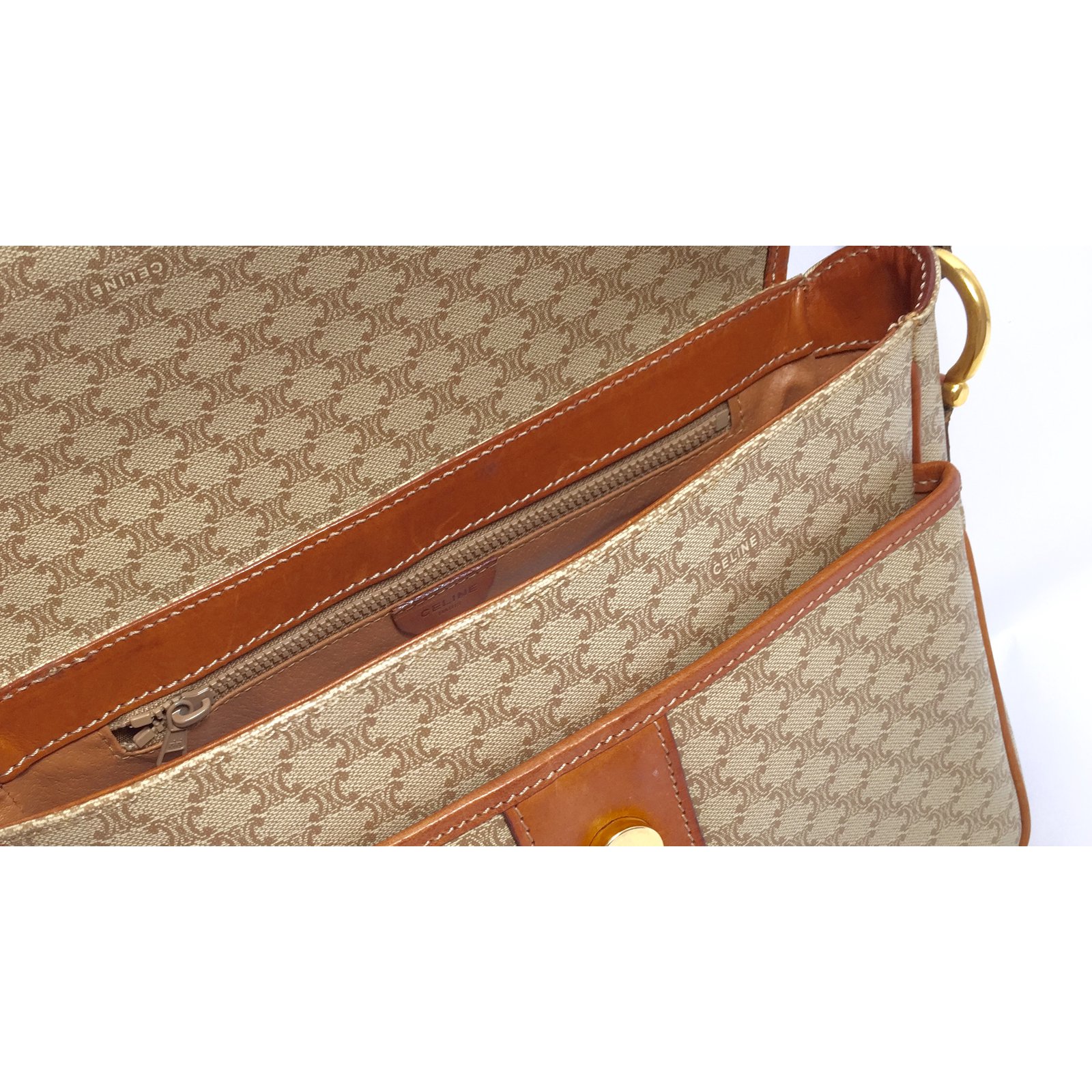 Louis Féraud vintage bag Caramel Suede Leather ref.263321 - Joli Closet