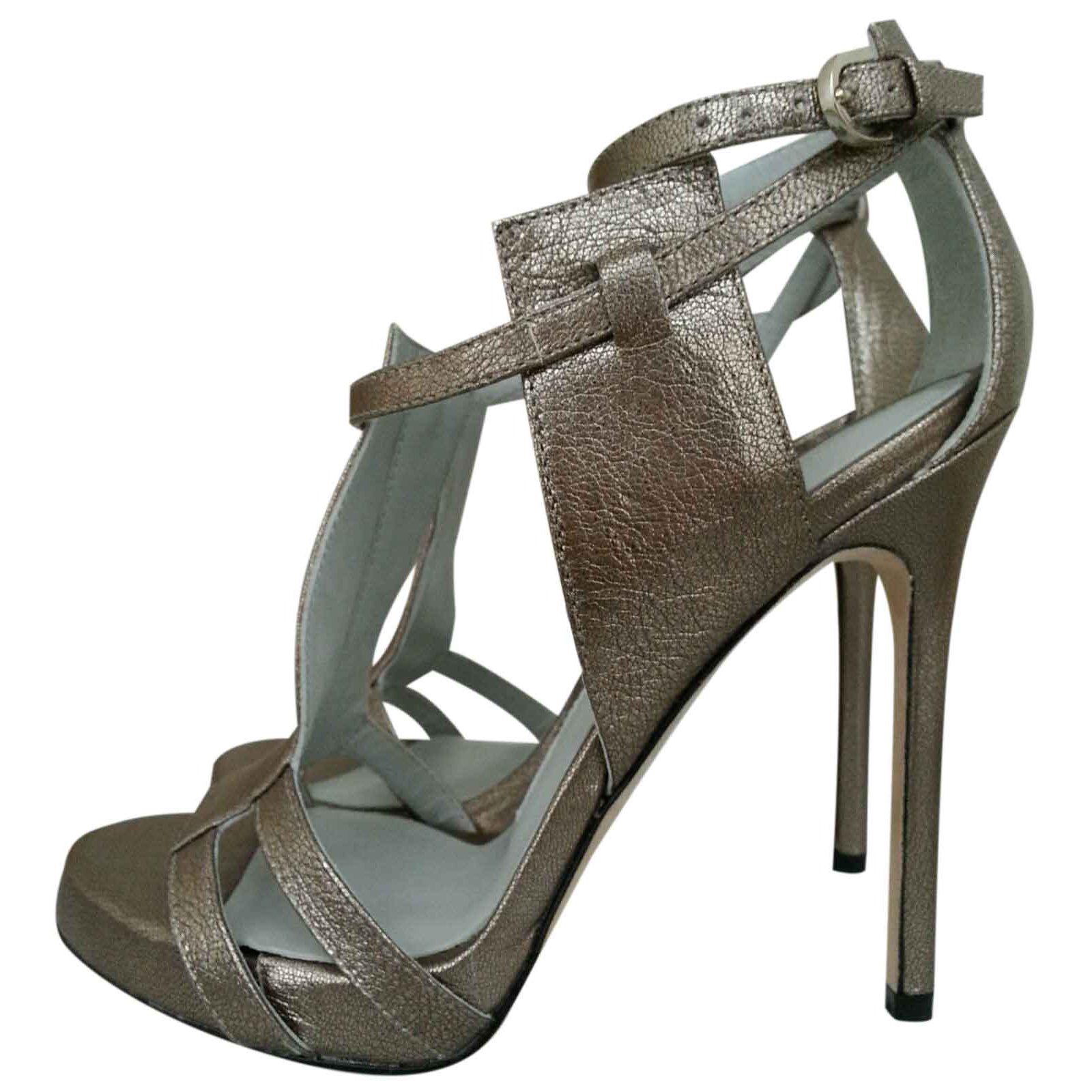 Camilla Skovgaard Sandals Bronze Leather ref.25596 - Joli Closet
