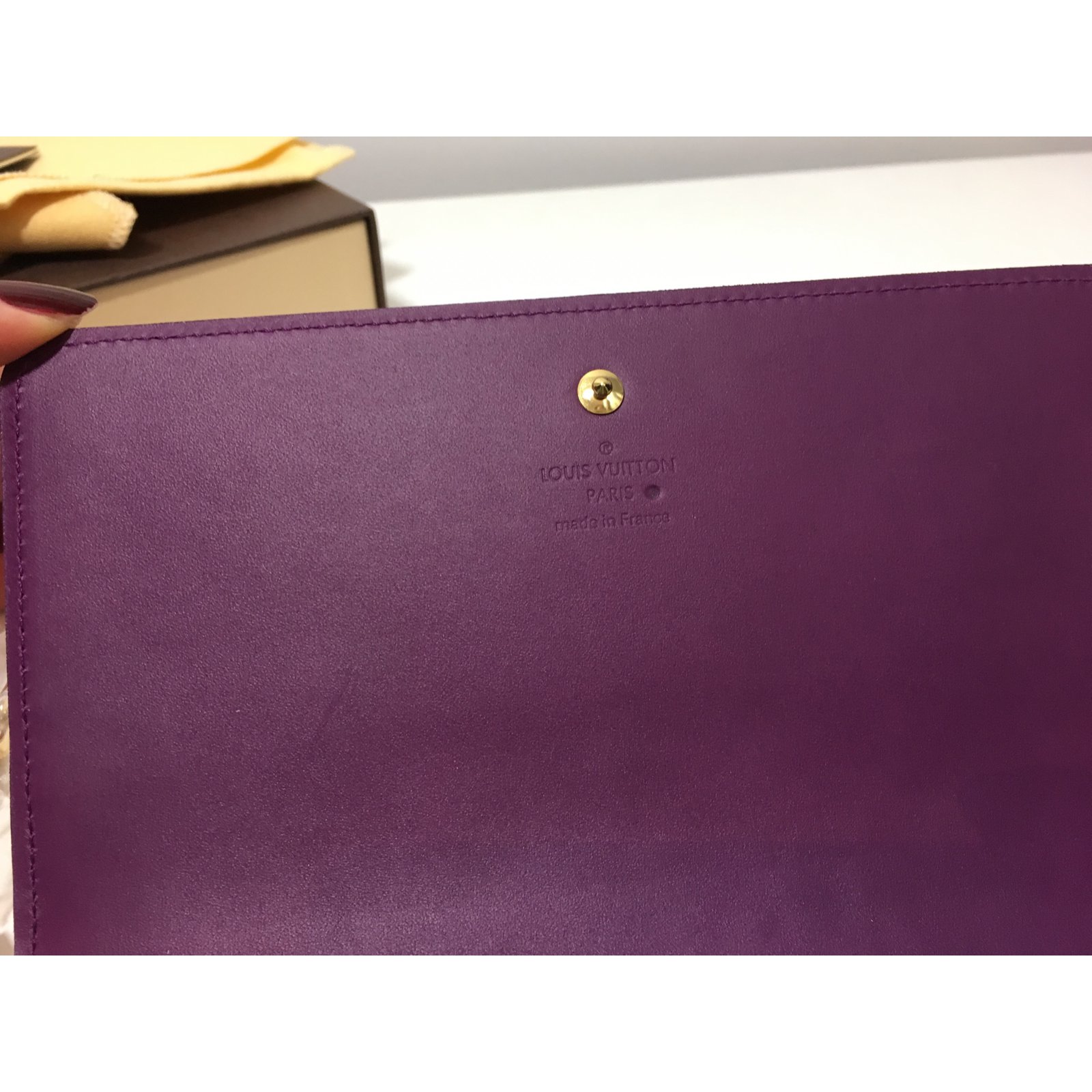Louis Vuitton LV Rosalie coin purse Purple Leather ref.991262 - Joli Closet