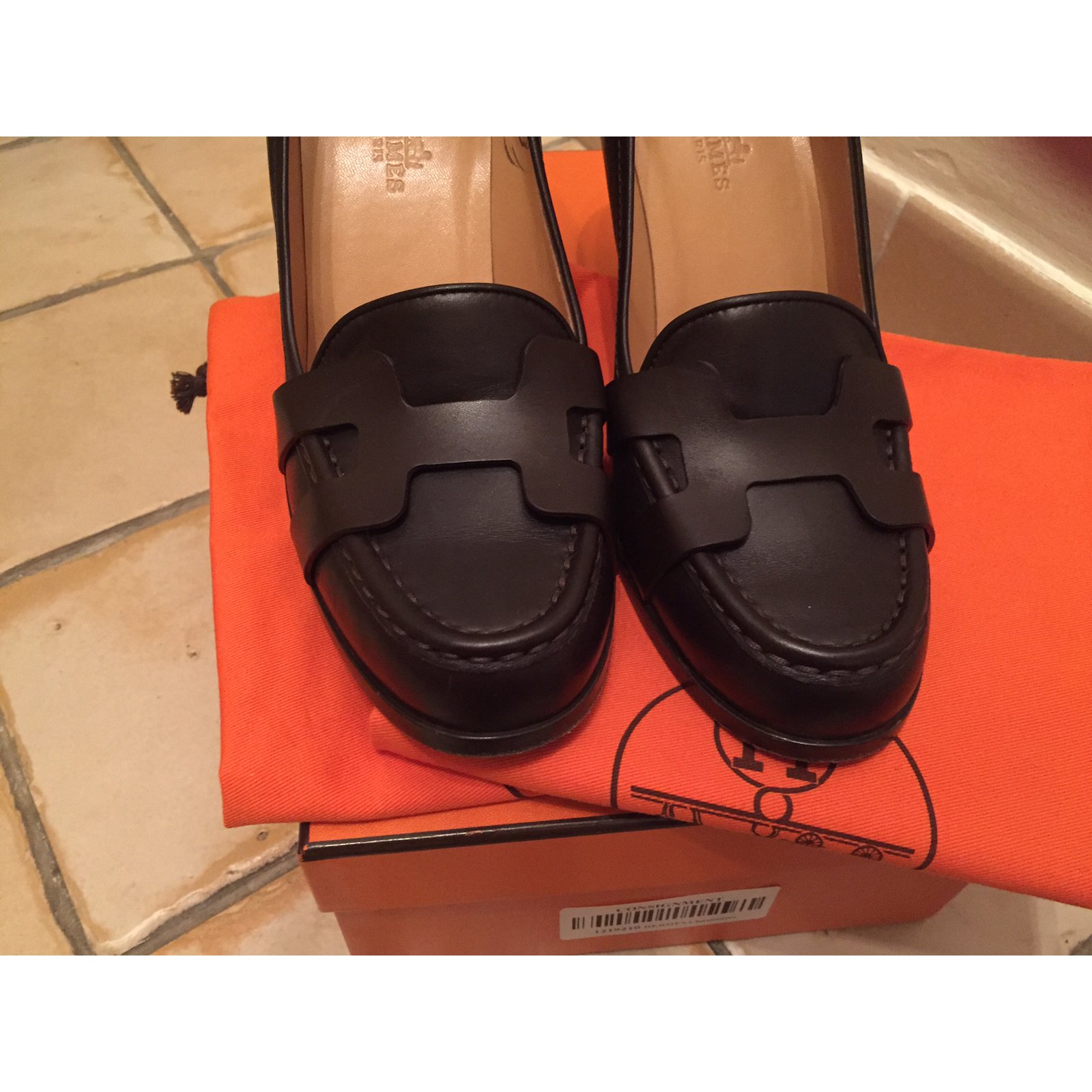 Hermès Heels Brown Leather ref.26179 - Joli Closet
