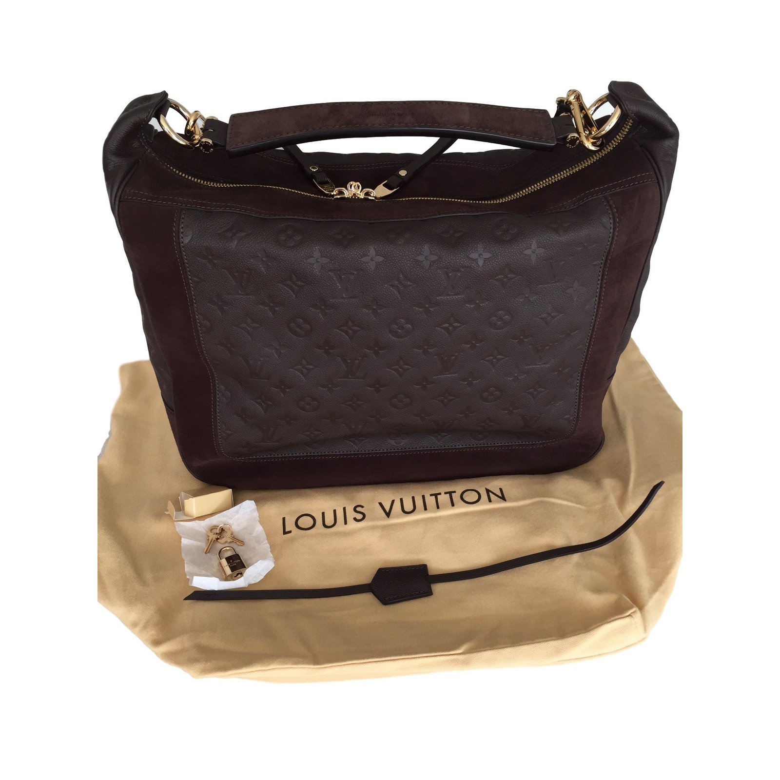 Audacieuse leather handbag Louis Vuitton Brown in Leather - 29789578