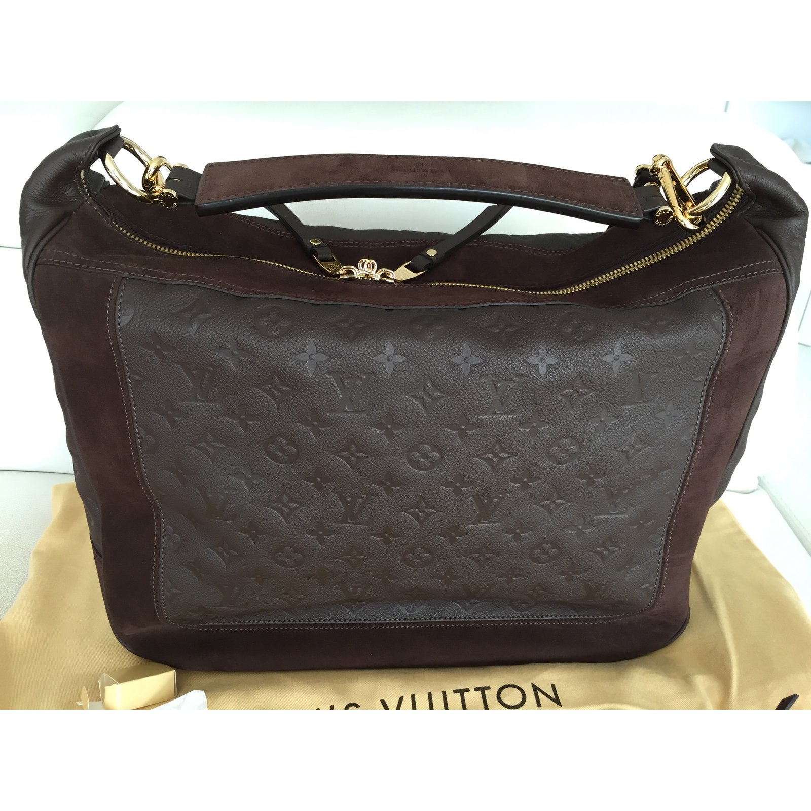 Louis Vuitton Audacieuse GM Brown Leather ref.26695 - Joli Closet
